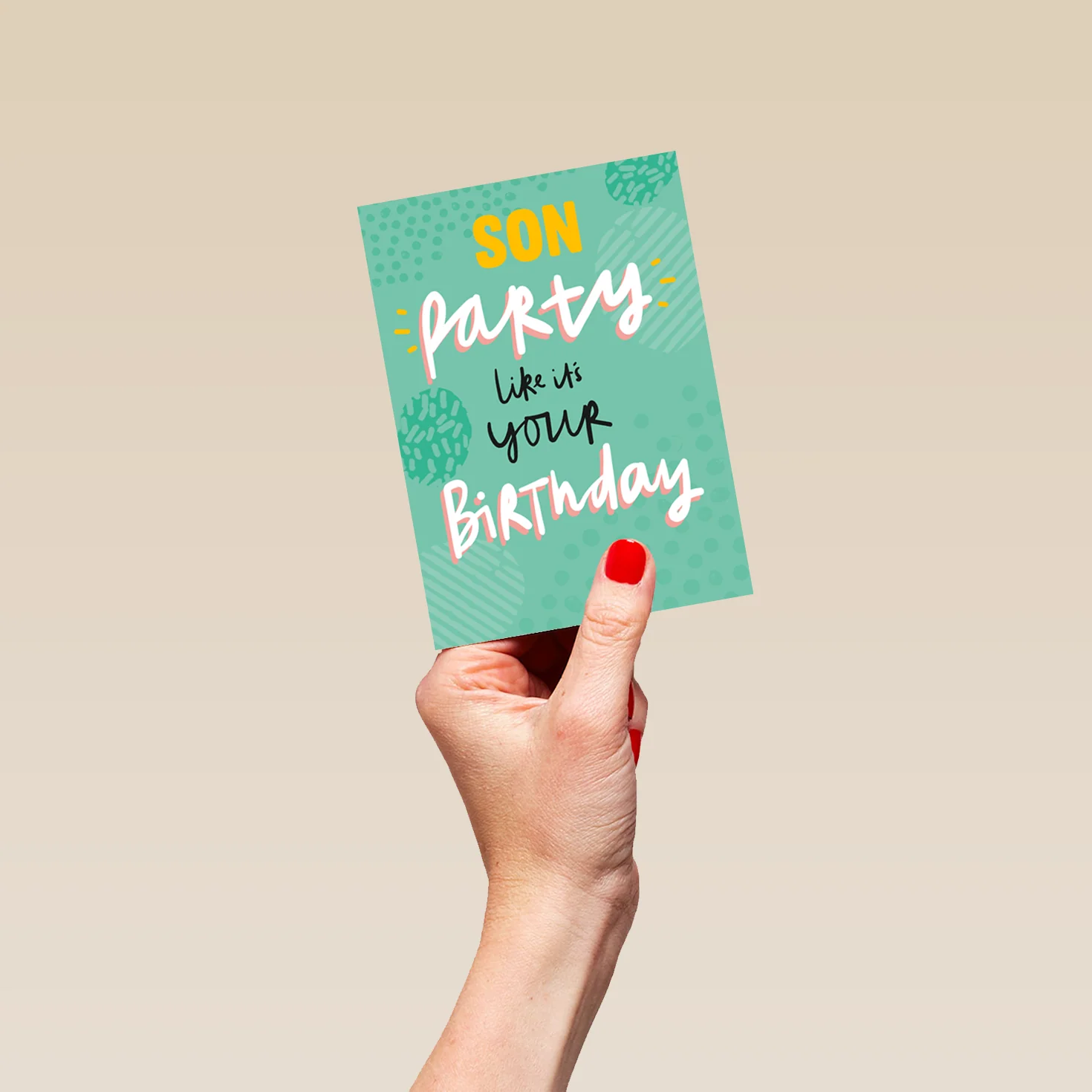 Personalised Son Birthday Party Card - Image 4