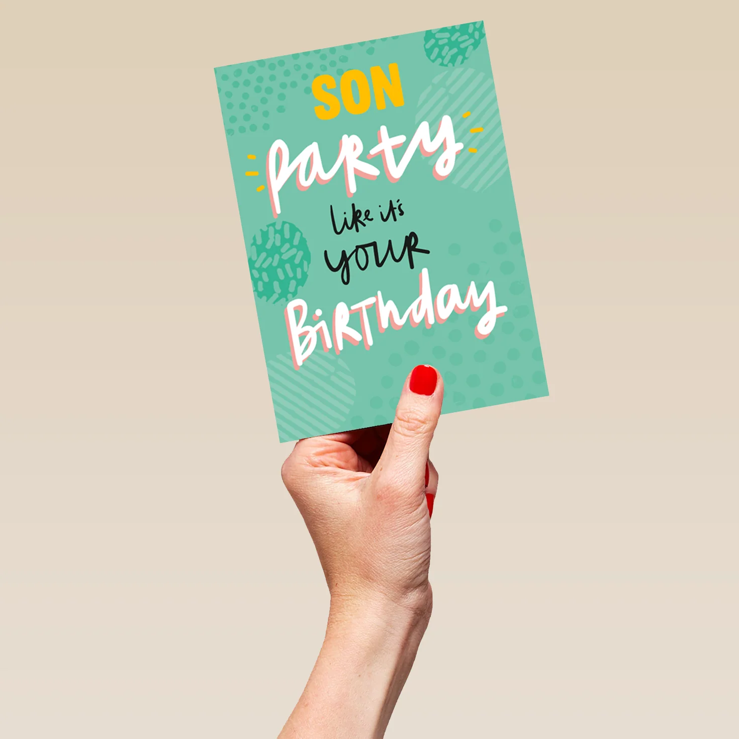 Personalised Son Birthday Party Card - Image 5