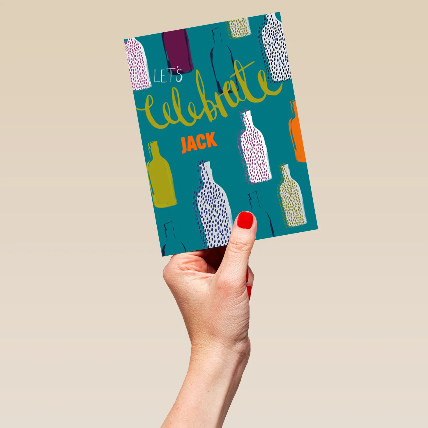 Personalised Son Bottles Beer Wine Birthday Card - Image 5