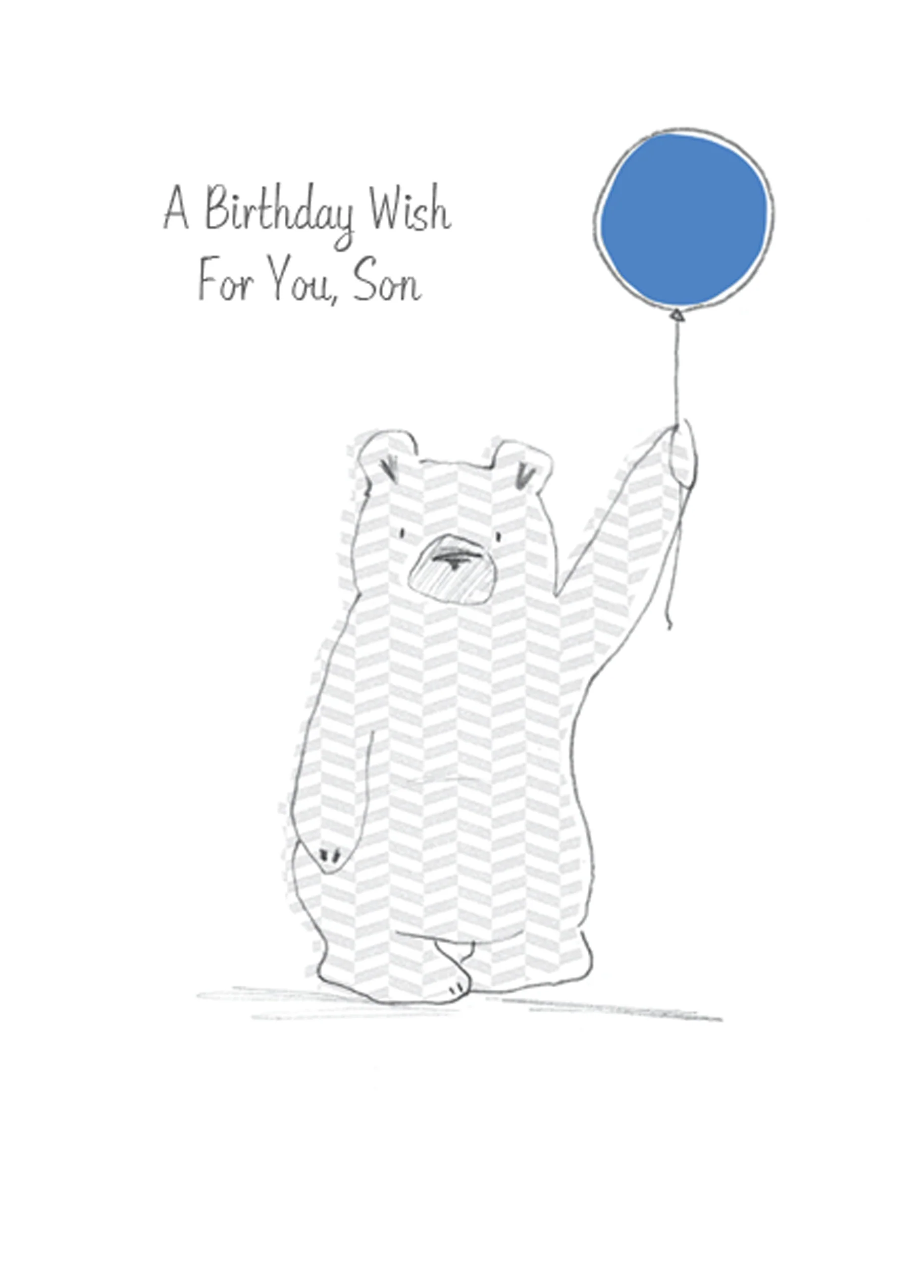 Personalised Son Cute Birthday Wish For You Card
