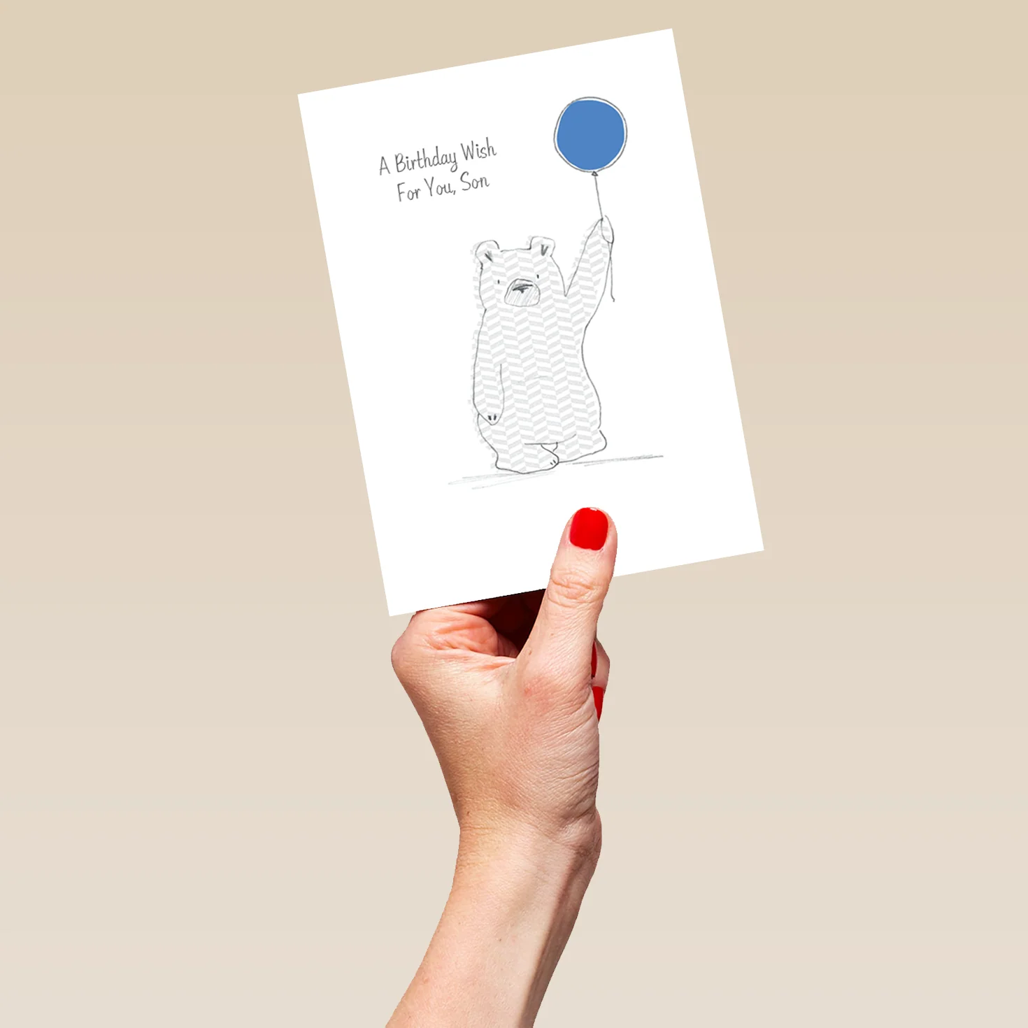 Personalised Son Cute Birthday Wish For You Card - Image 5