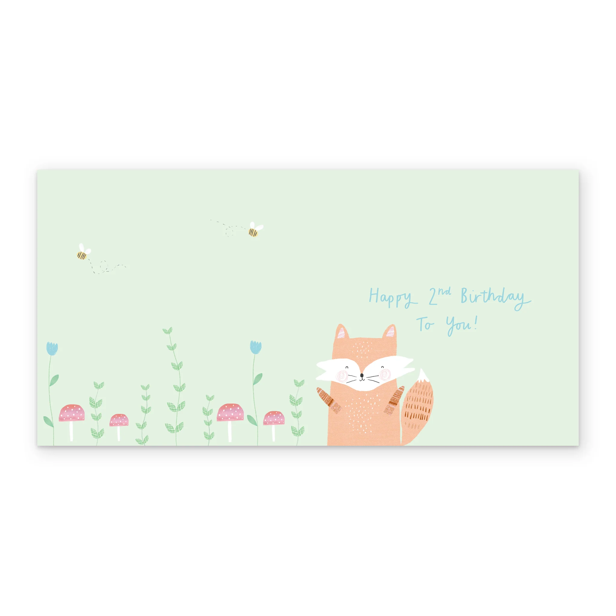 Personalised Son Cute Fox 2nd Birthday Card - Image 3