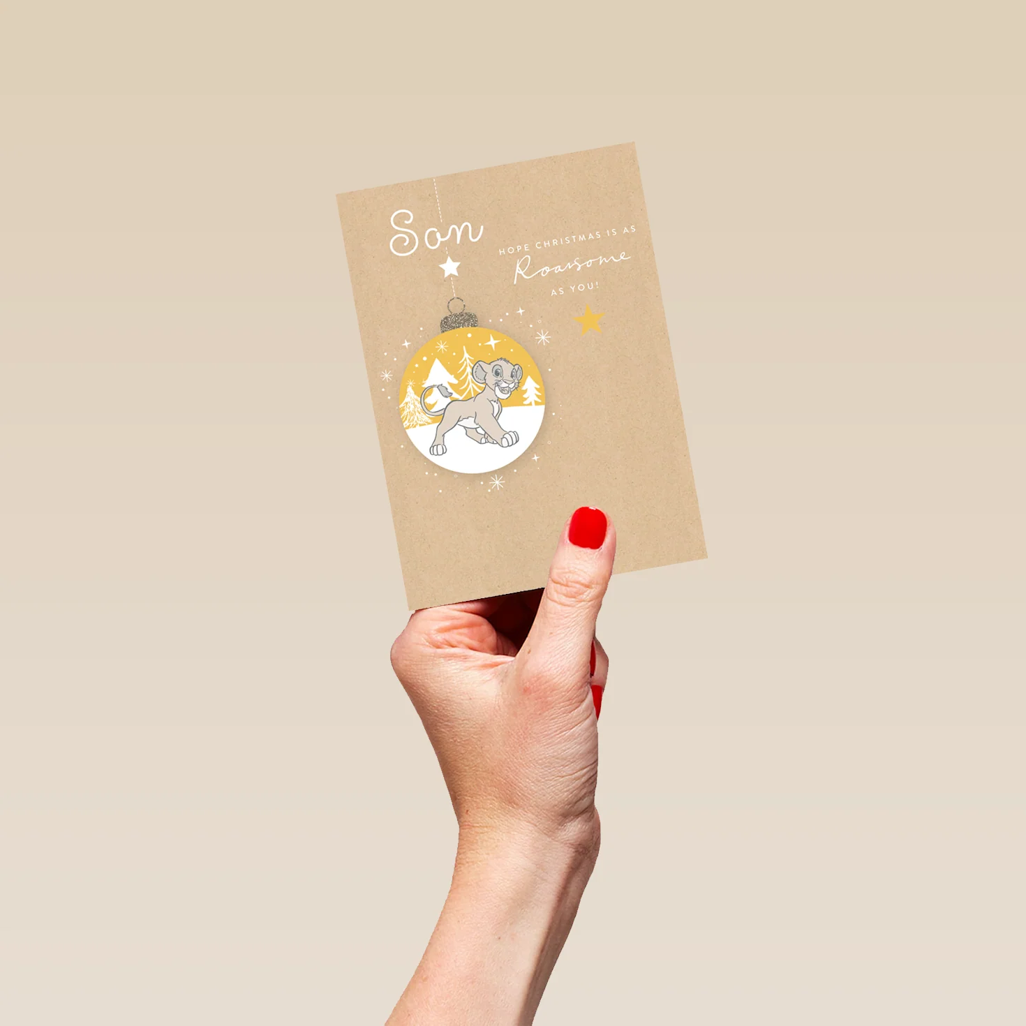 Personalised Son Disney The Lion King Christmas Card - Image 4
