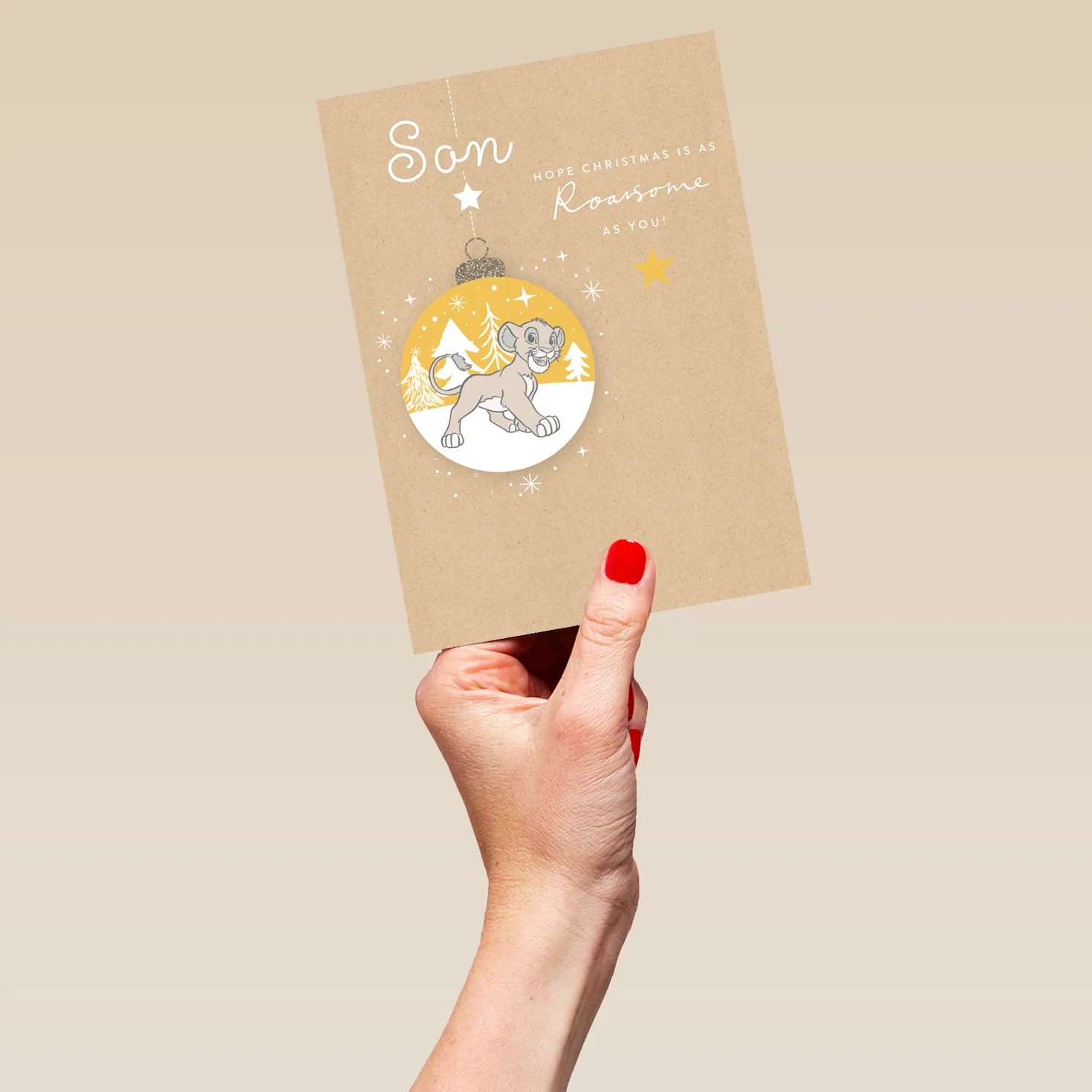Personalised Son Disney The Lion King Christmas Card - Image 5