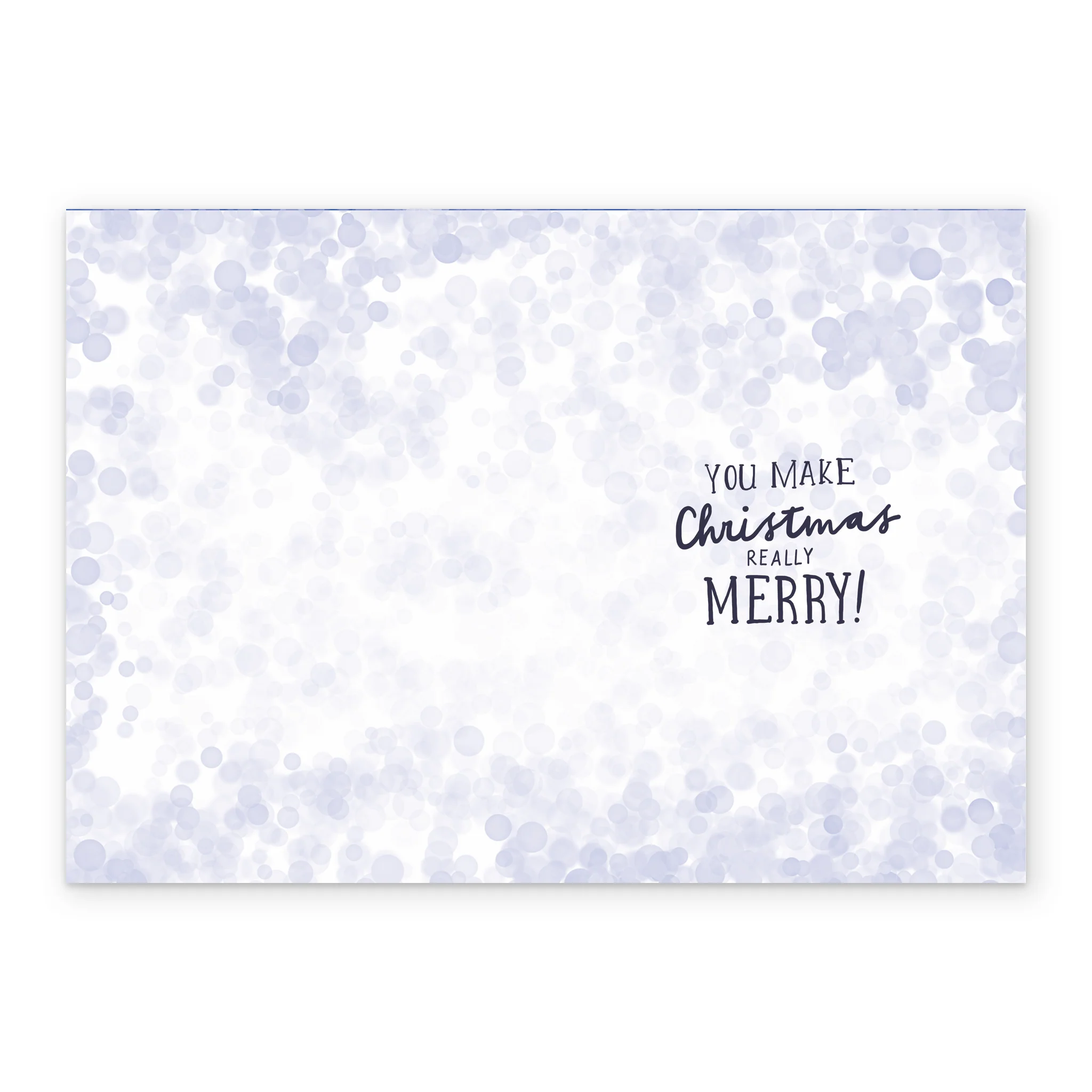 Personalised Sparkly Champagne Glasses Christmas Card for One I Love - Image 3
