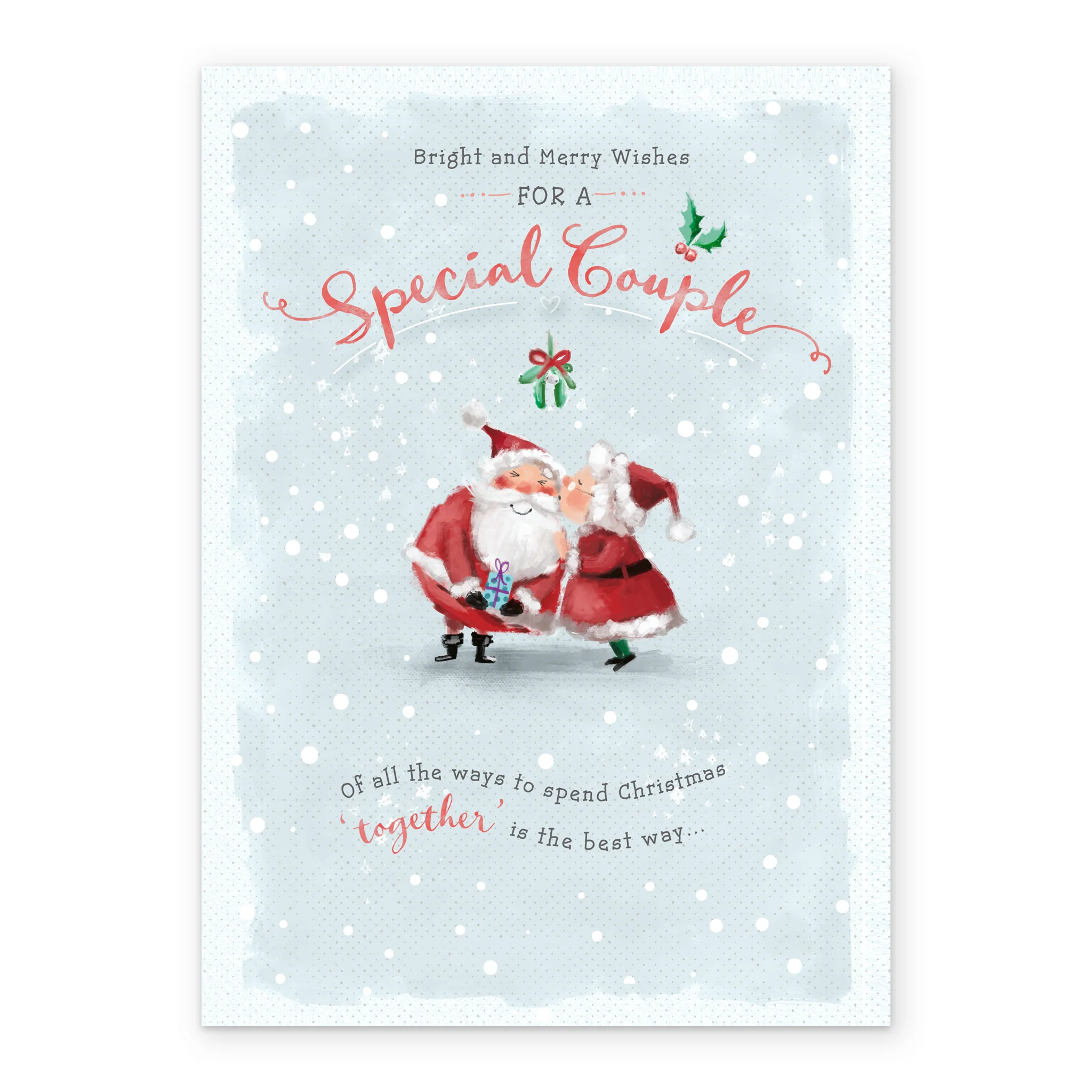 Personalised Special Couple Classic Christmas Santa & Mrs Claus Card - Image 2