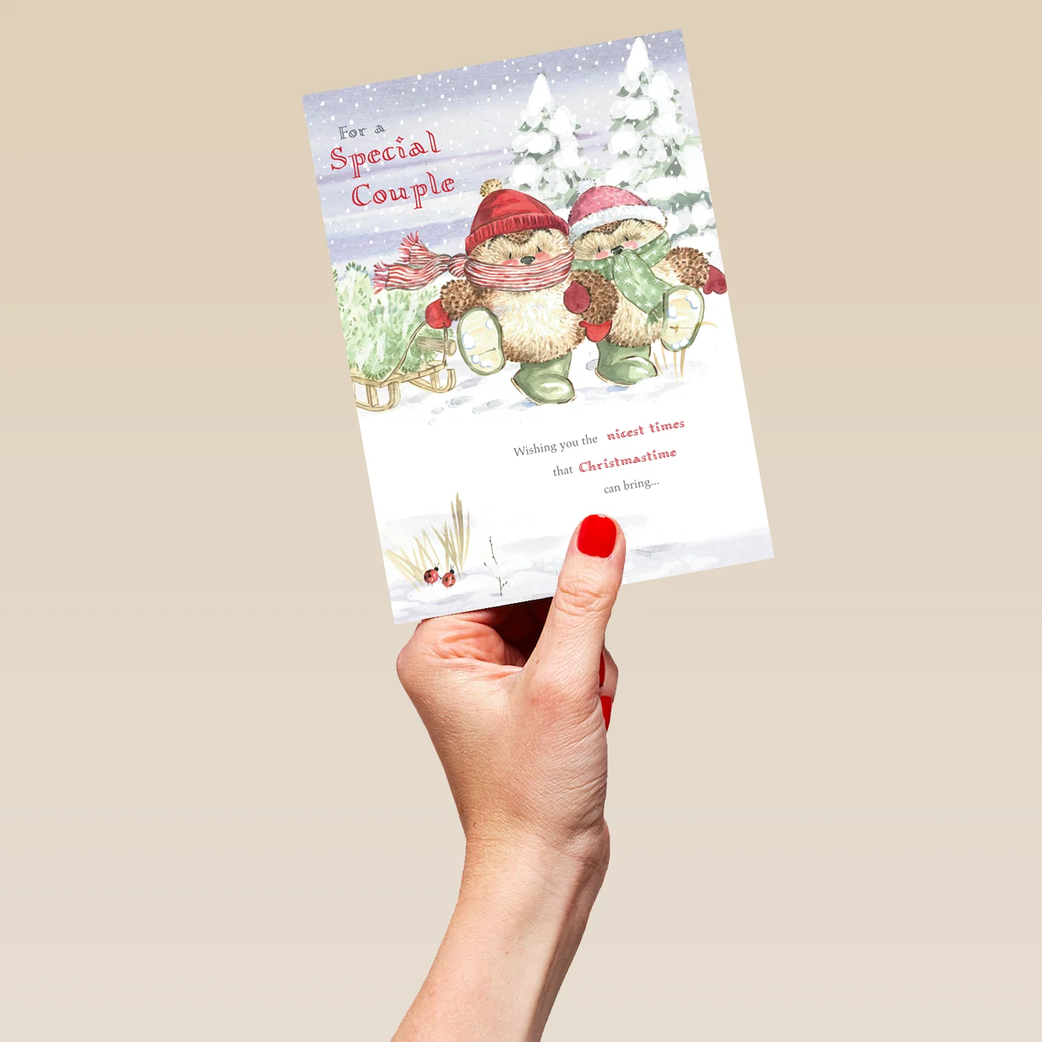 Personalised Special Couple Cute Christmas Country Companions Card - Image 5