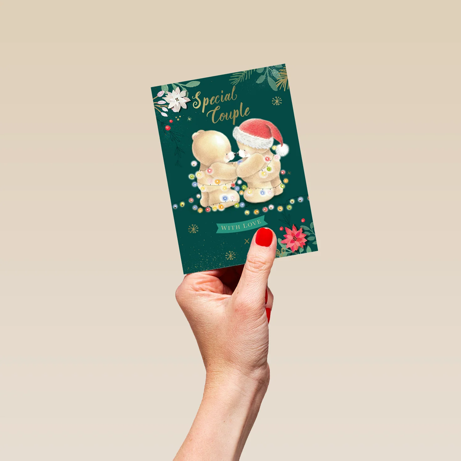 Personalised Special Couple Cute Forever Friends Christmas Card - Image 4