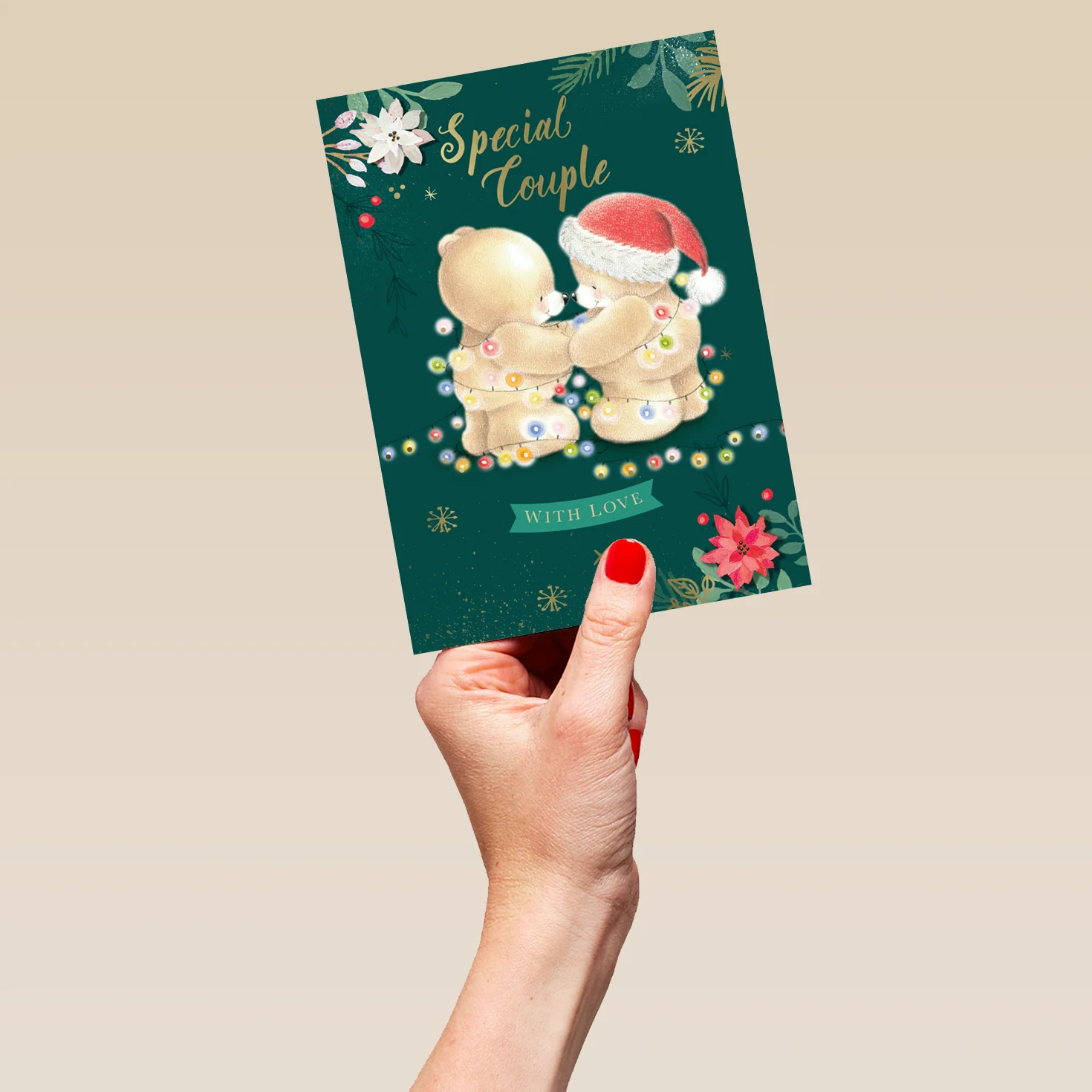 Personalised Special Couple Cute Forever Friends Christmas Card - Image 5
