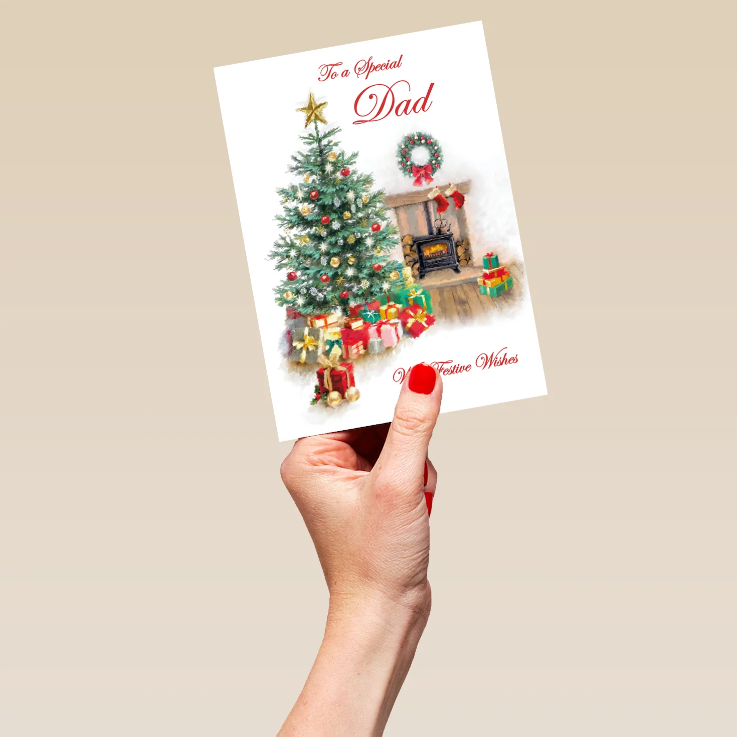Personalised Special Dad Traditional Christmas Card - Image 5