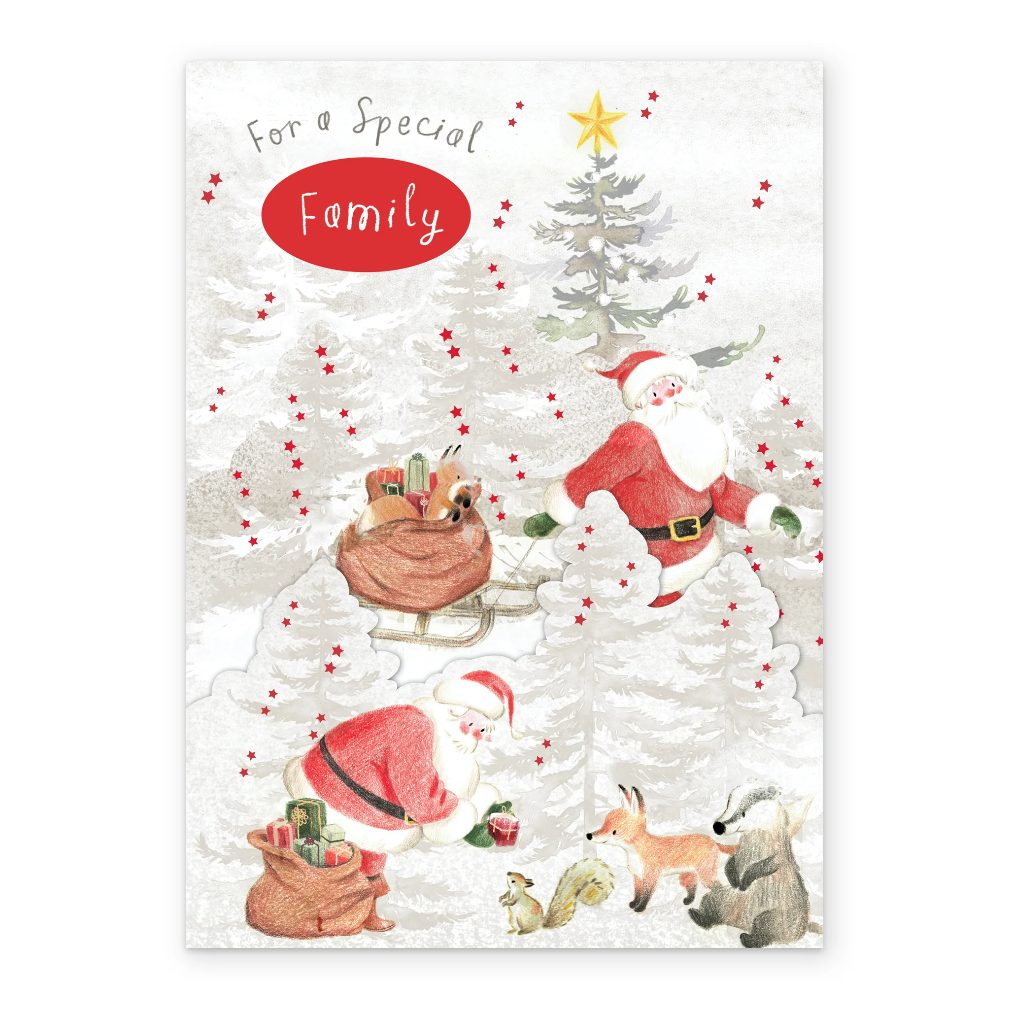 Personalised Special Family Santa Christmas Card - Image 2