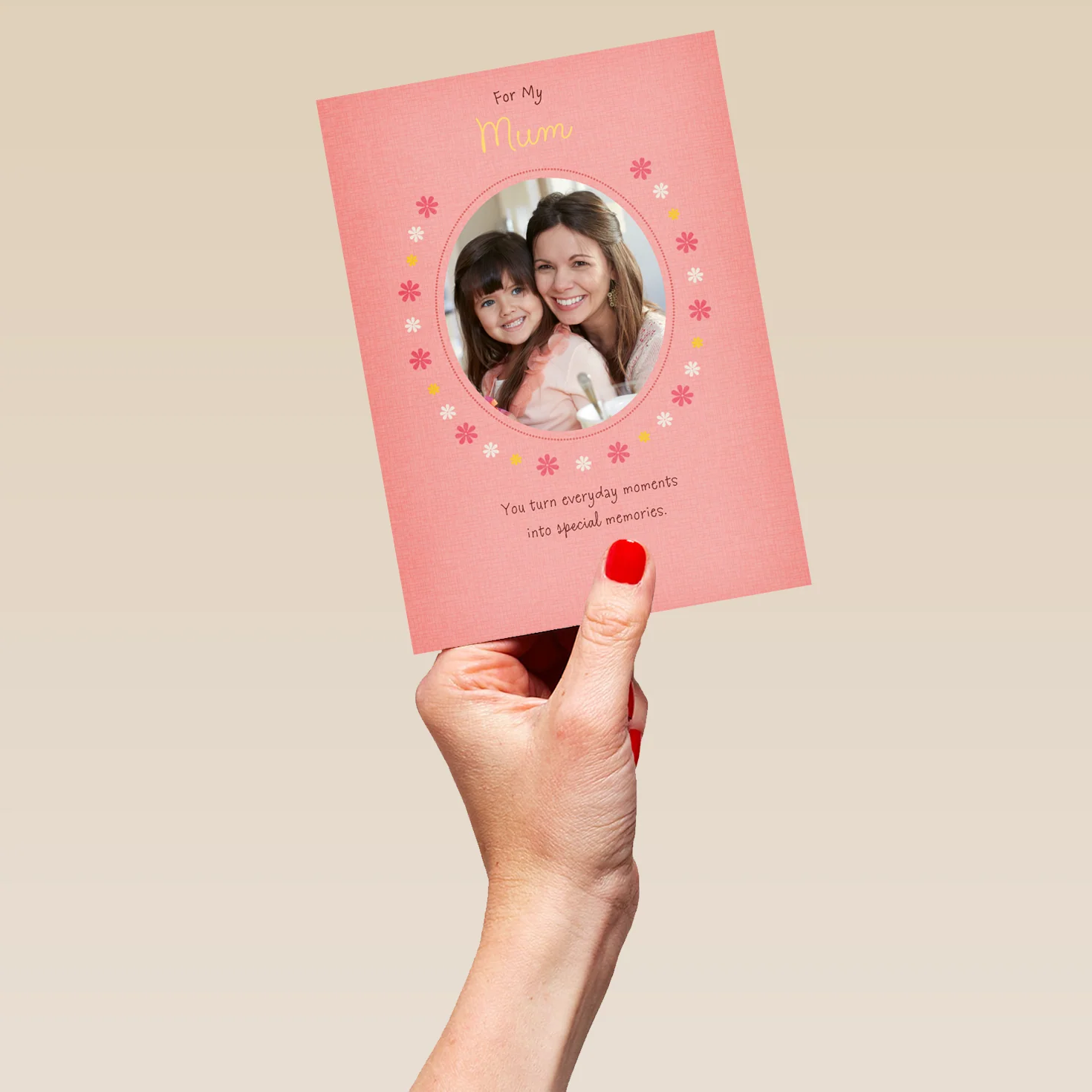 Personalised Special Memories Mother's Day Photo Upload Card For Mum - Image 5