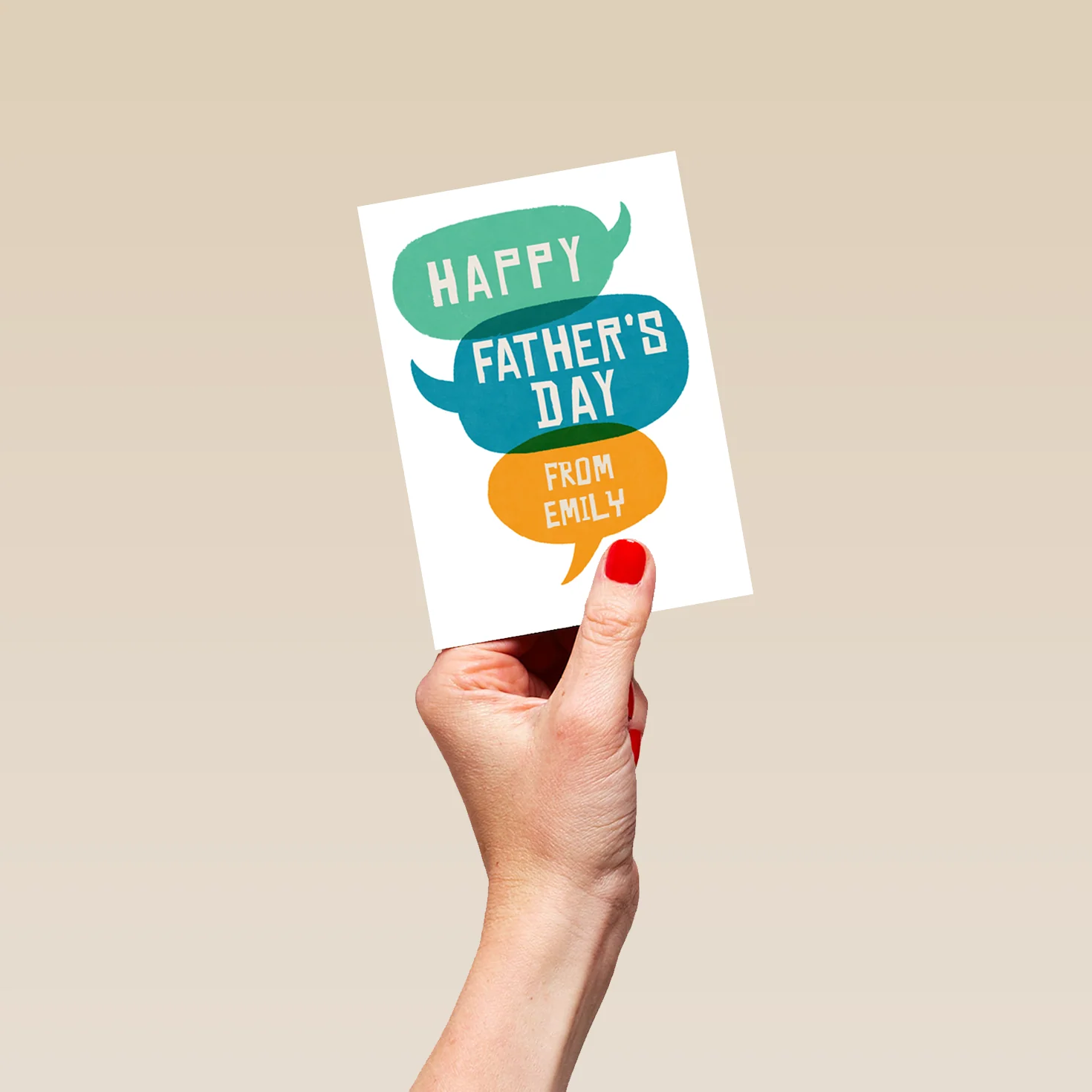 Personalised Speech Bubbles Father's Day Card - Image 4