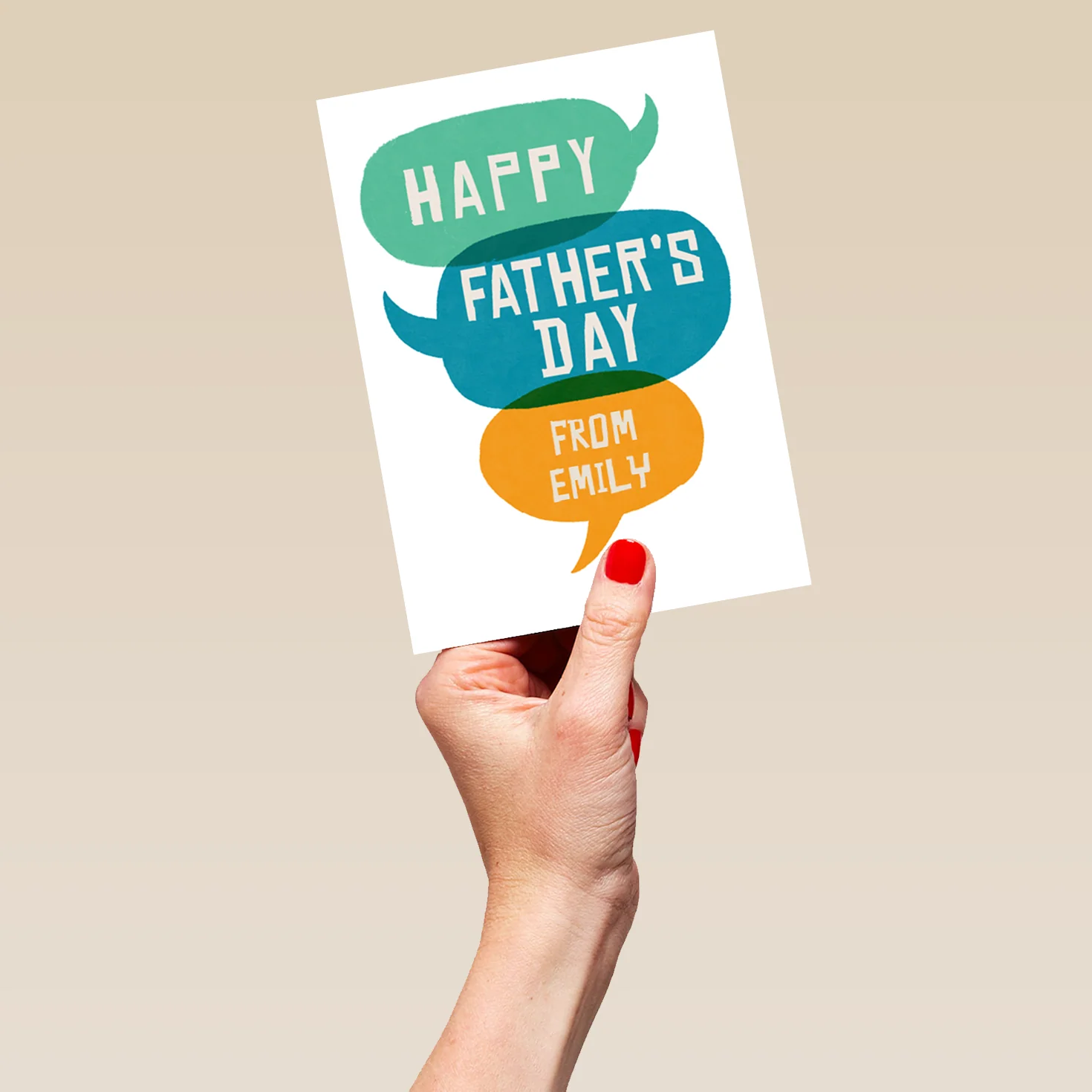 Personalised Speech Bubbles Father's Day Card - Image 5