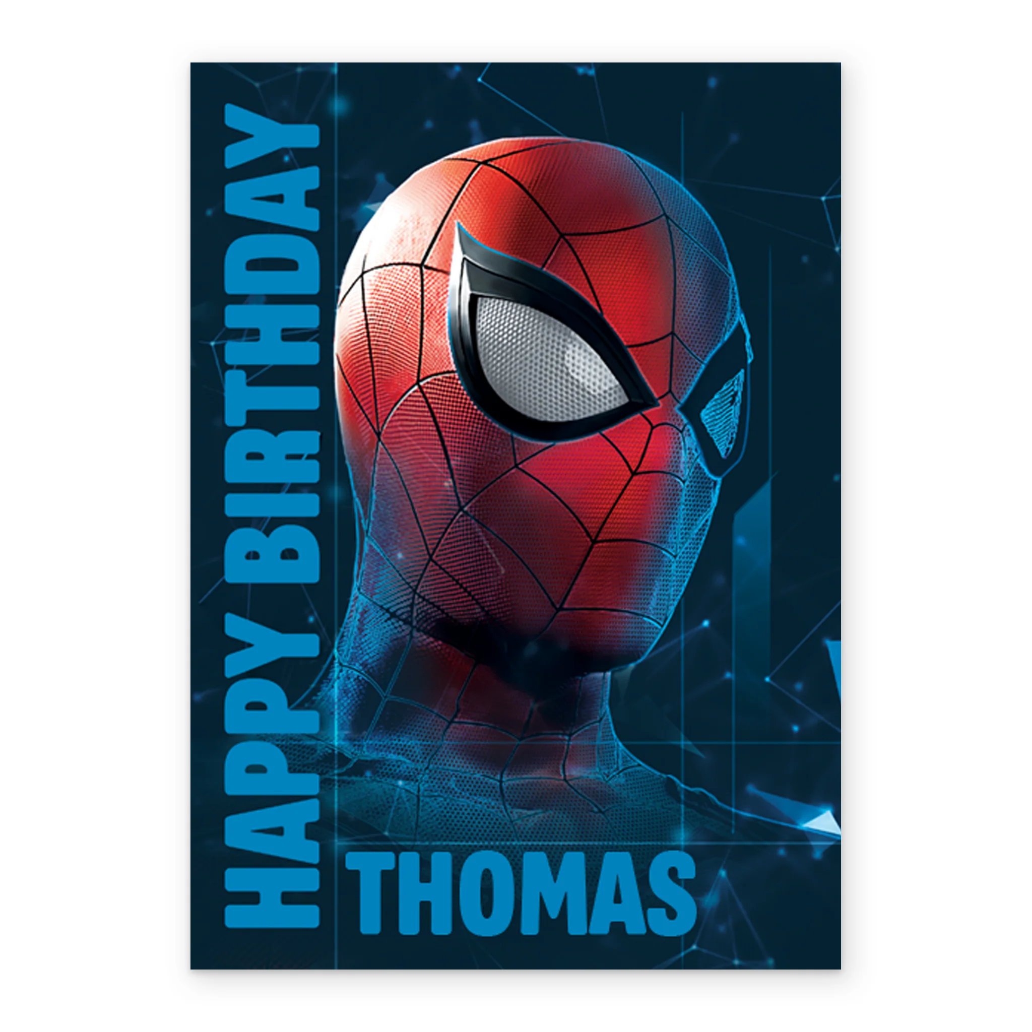 Personalised Spider-Man City Scene Kids Birthday Card - Image 2