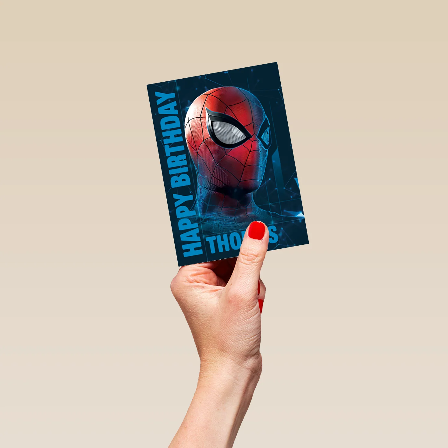 Personalised Spider-Man City Scene Kids Birthday Card - Image 4