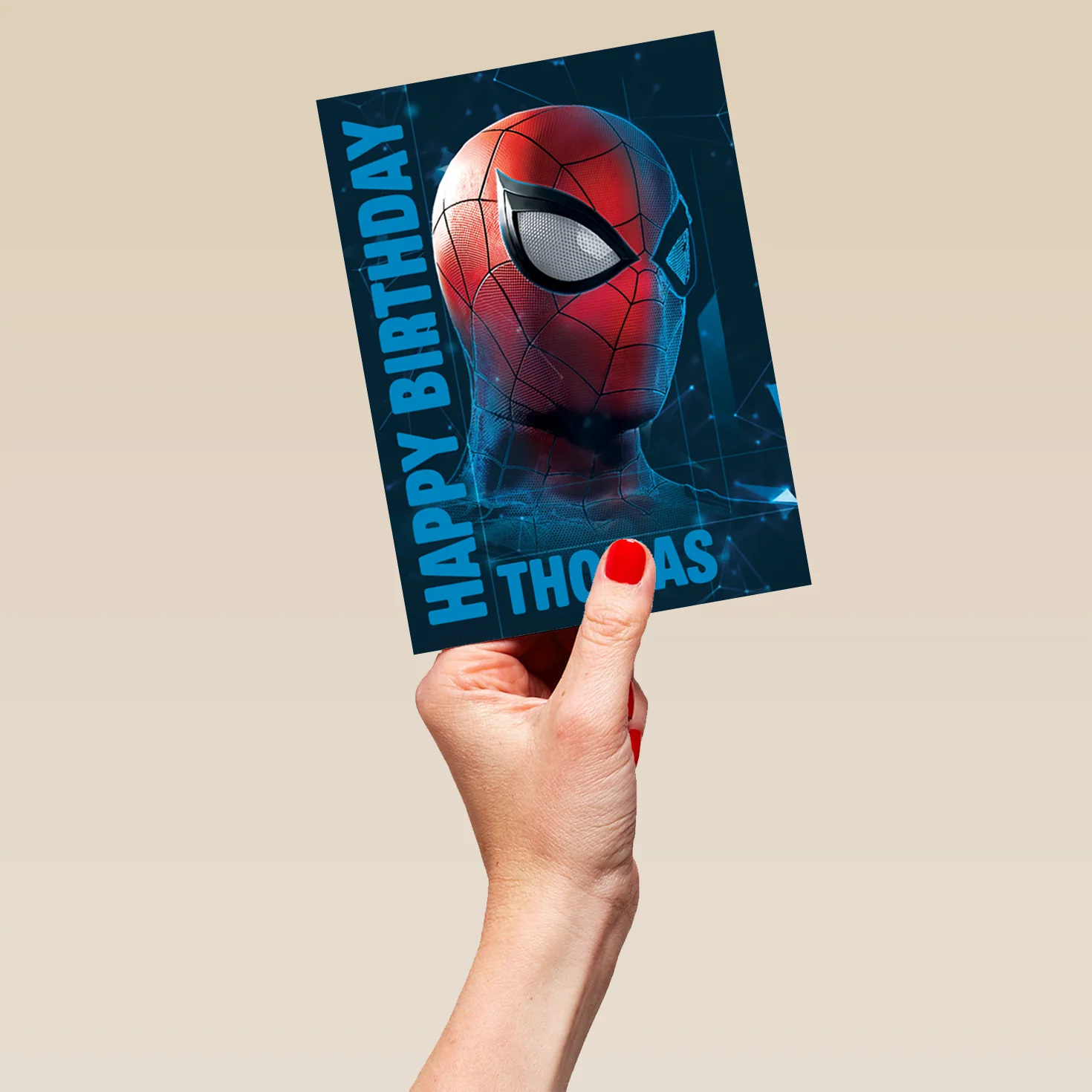 Personalised Spider-Man City Scene Kids Birthday Card - Image 5