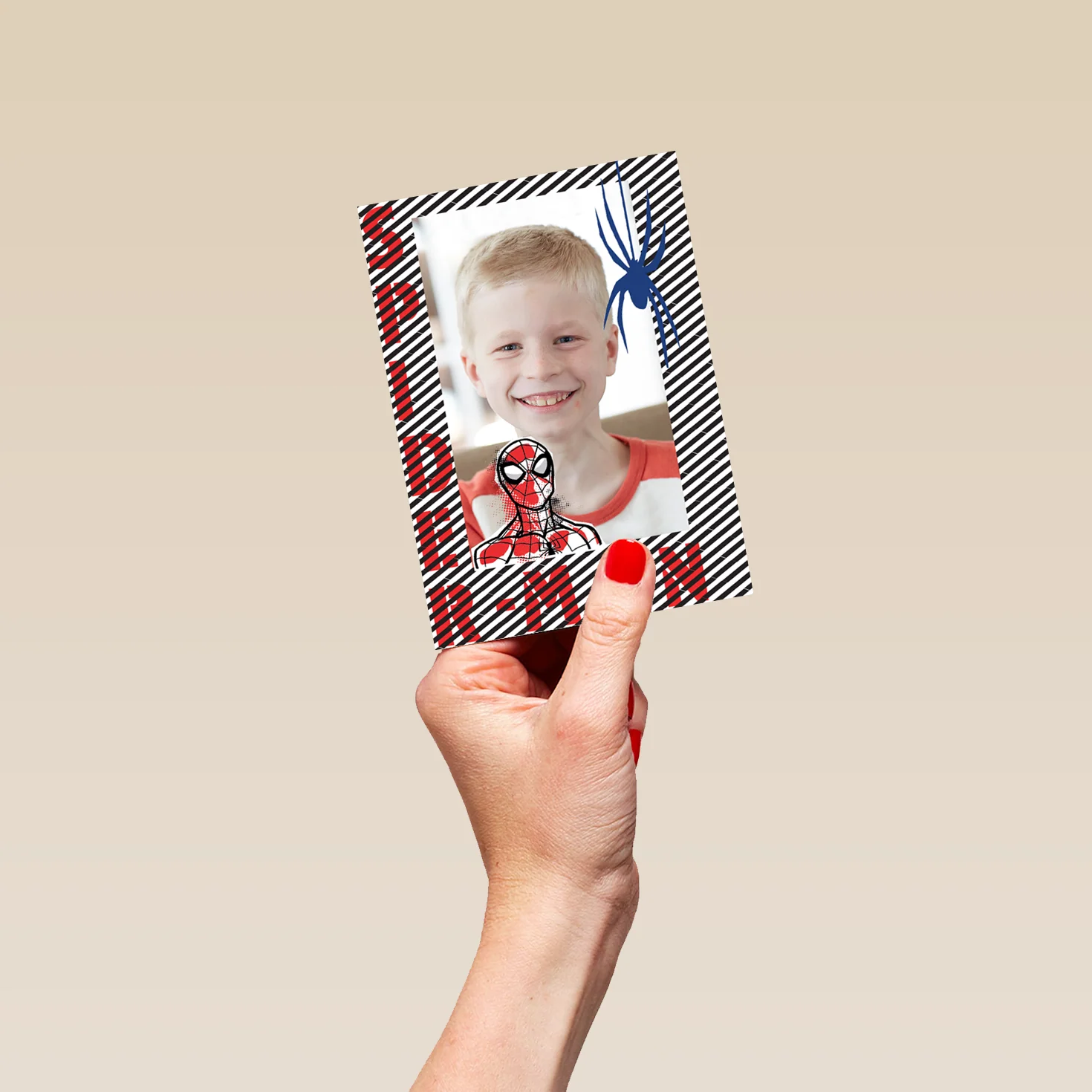 Personalised Spider-Man Photo Birthday Card For Him - Image 4