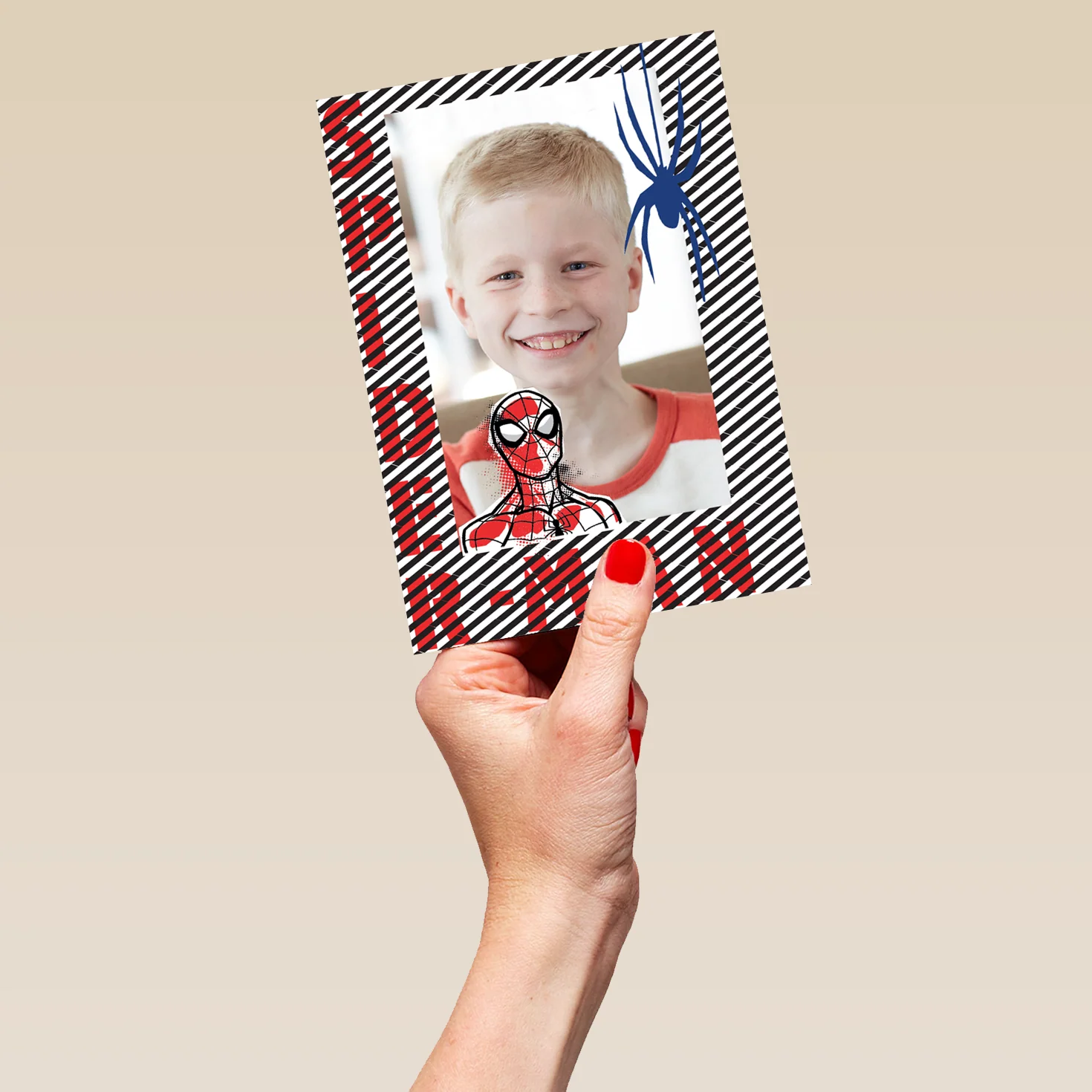 Personalised Spider-Man Photo Birthday Card For Him - Image 5