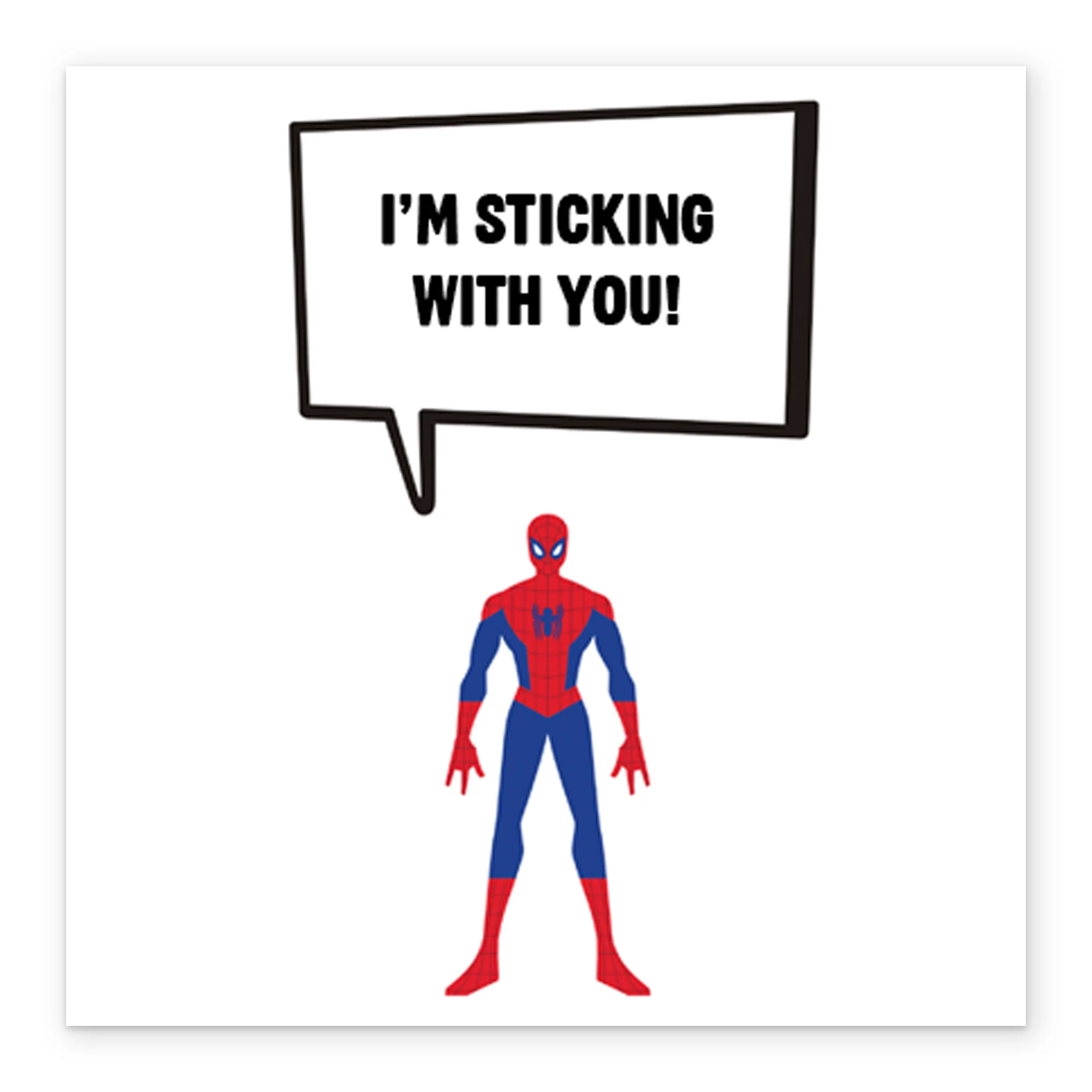 Personalised Spider-Man Sticking With You Birthday Card - Image 2