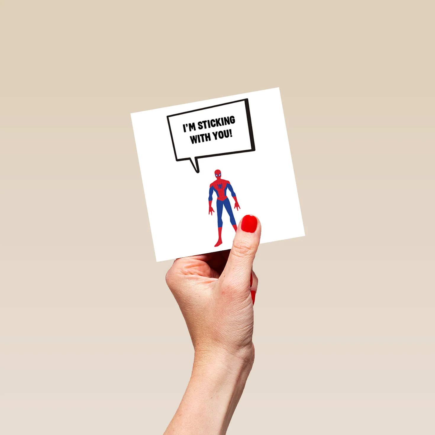 Personalised Spider-Man Sticking With You Birthday Card - Image 4