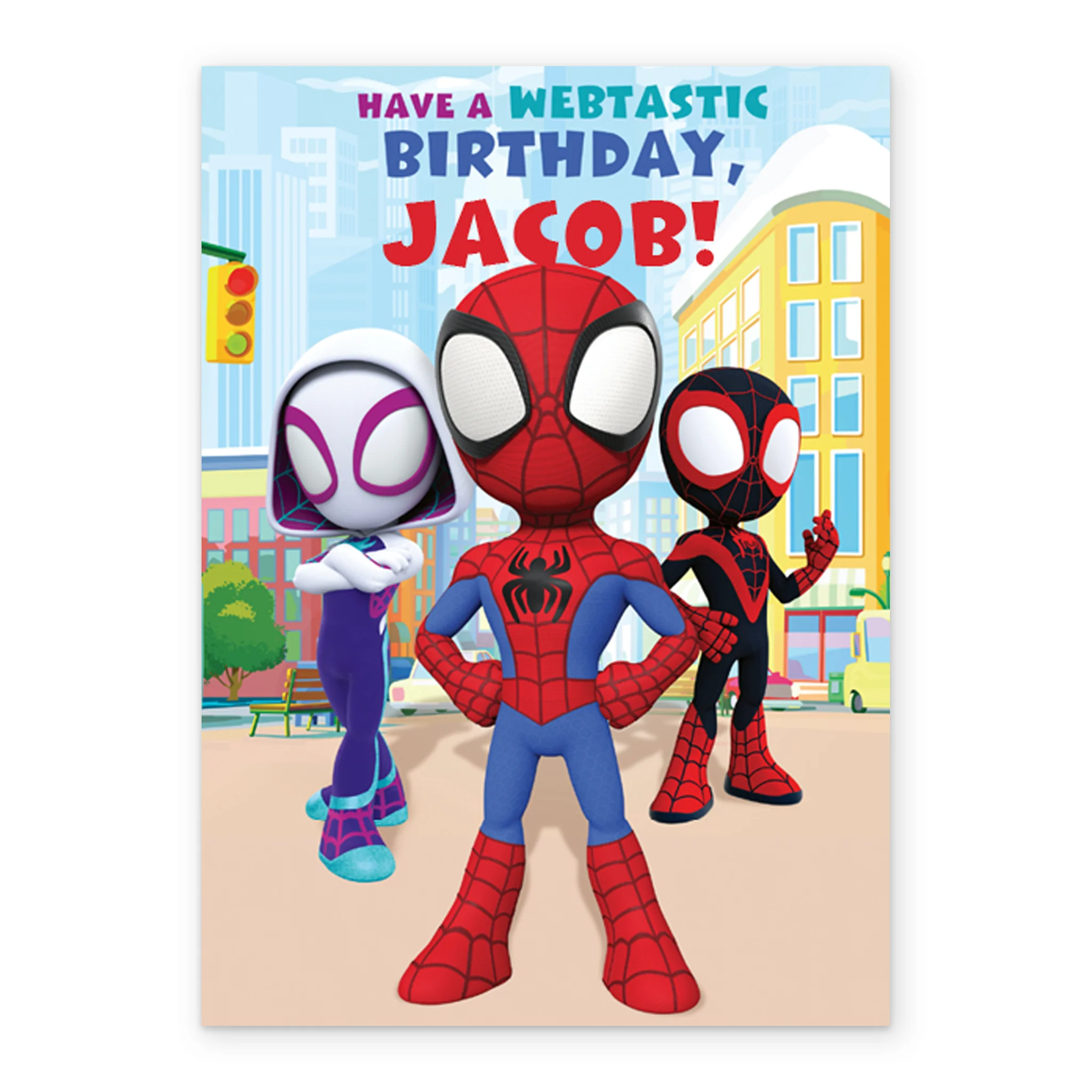 Personalised Spider-Man Team Kids Birthday Card - Image 2
