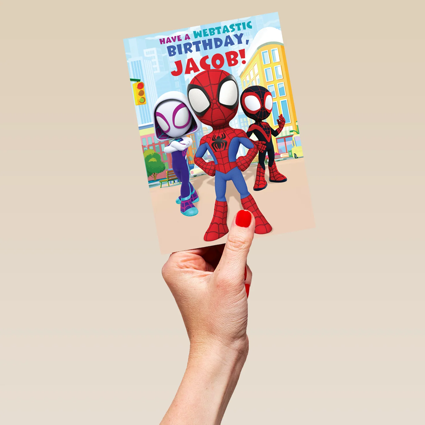 Personalised Spider-Man Team Kids Birthday Card - Image 5