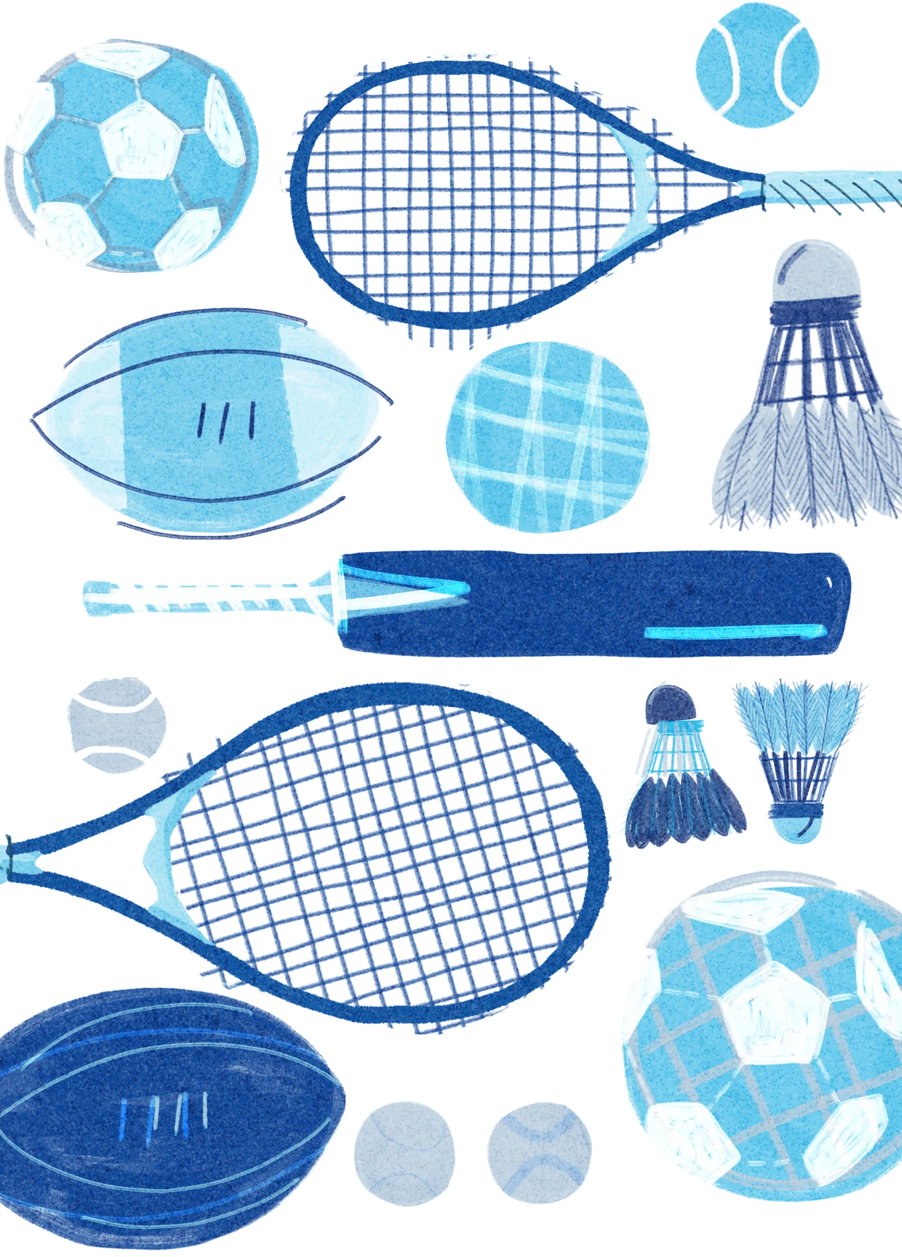 Personalised Sporty Tennis & Football Father's Day Card