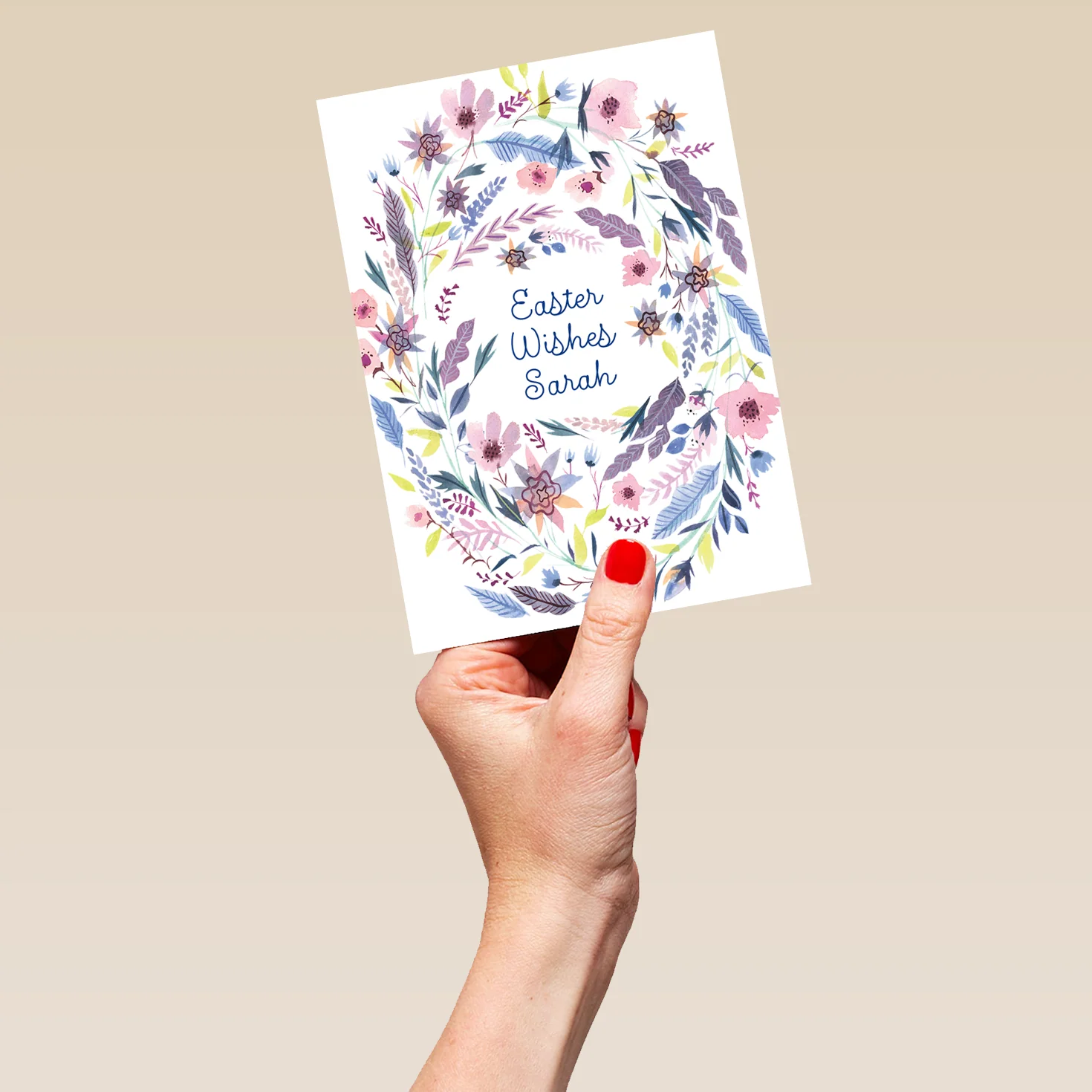 Personalised Spring Flower Egg Easter Card - Image 5