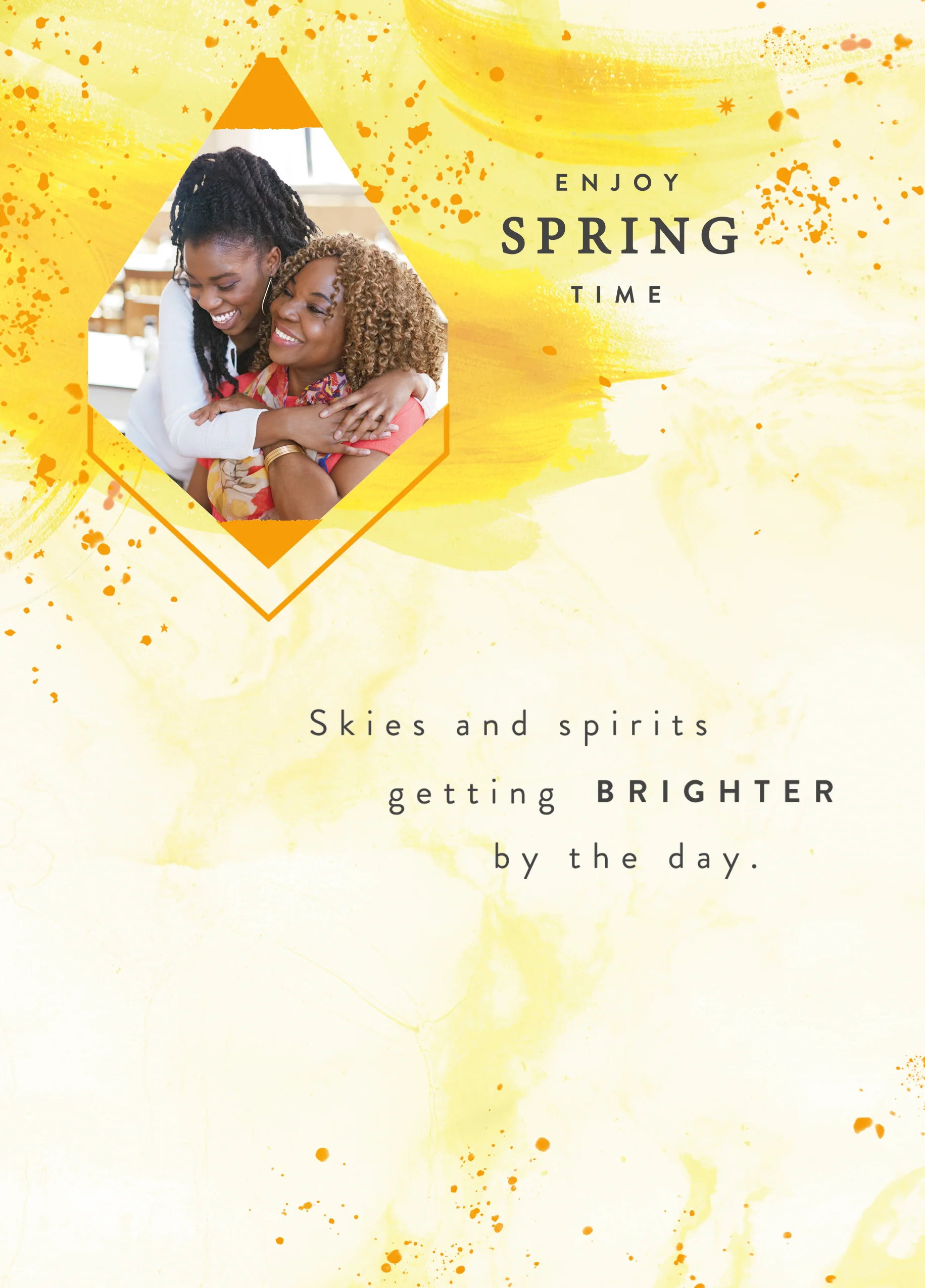 Personalised Spring Time Spirits Photo Upload Easter Card