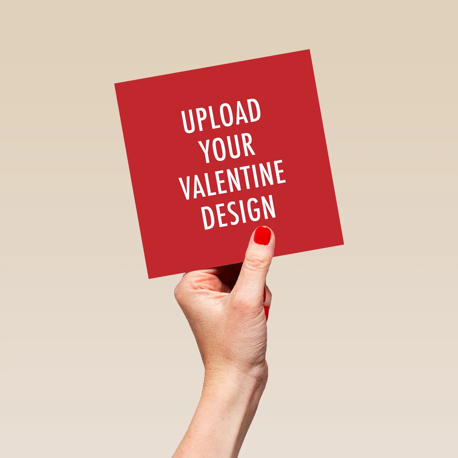 Personalised Square Valentine's Day Create-Your-Own Photo Card - Image 5
