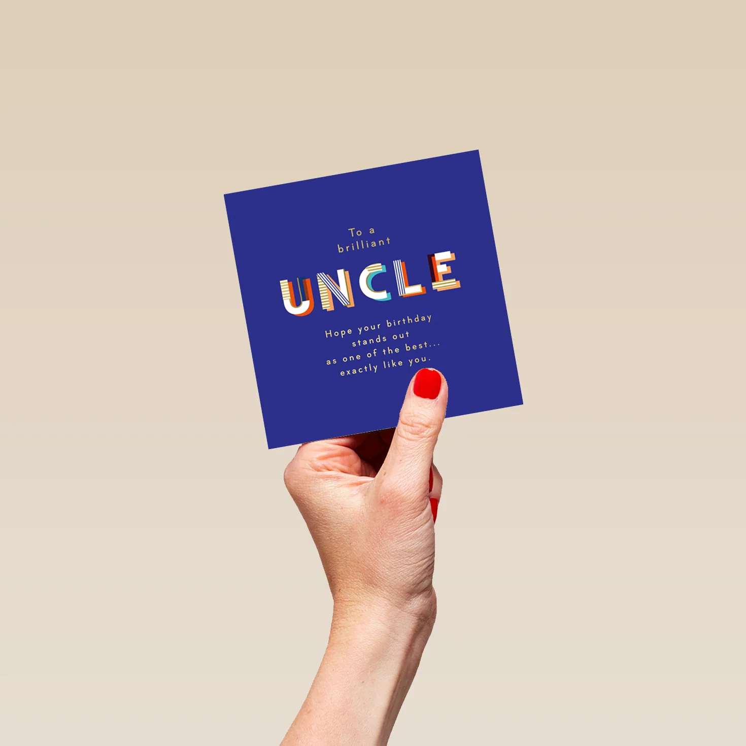 Personalised 'Stand Out' Birthday Card for Uncle - Image 4