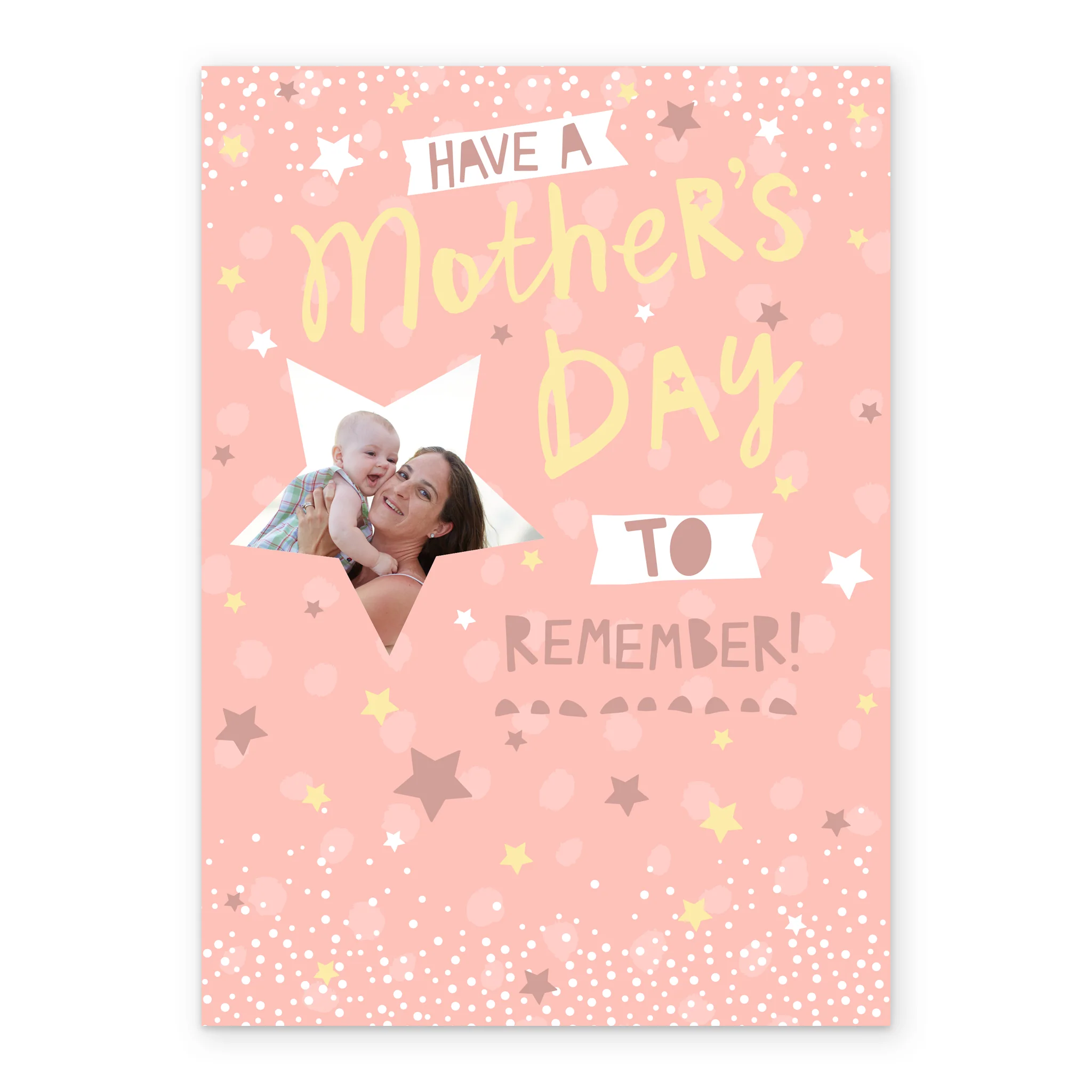 Personalised Star Mother's Day Photo Upload Card - Image 2