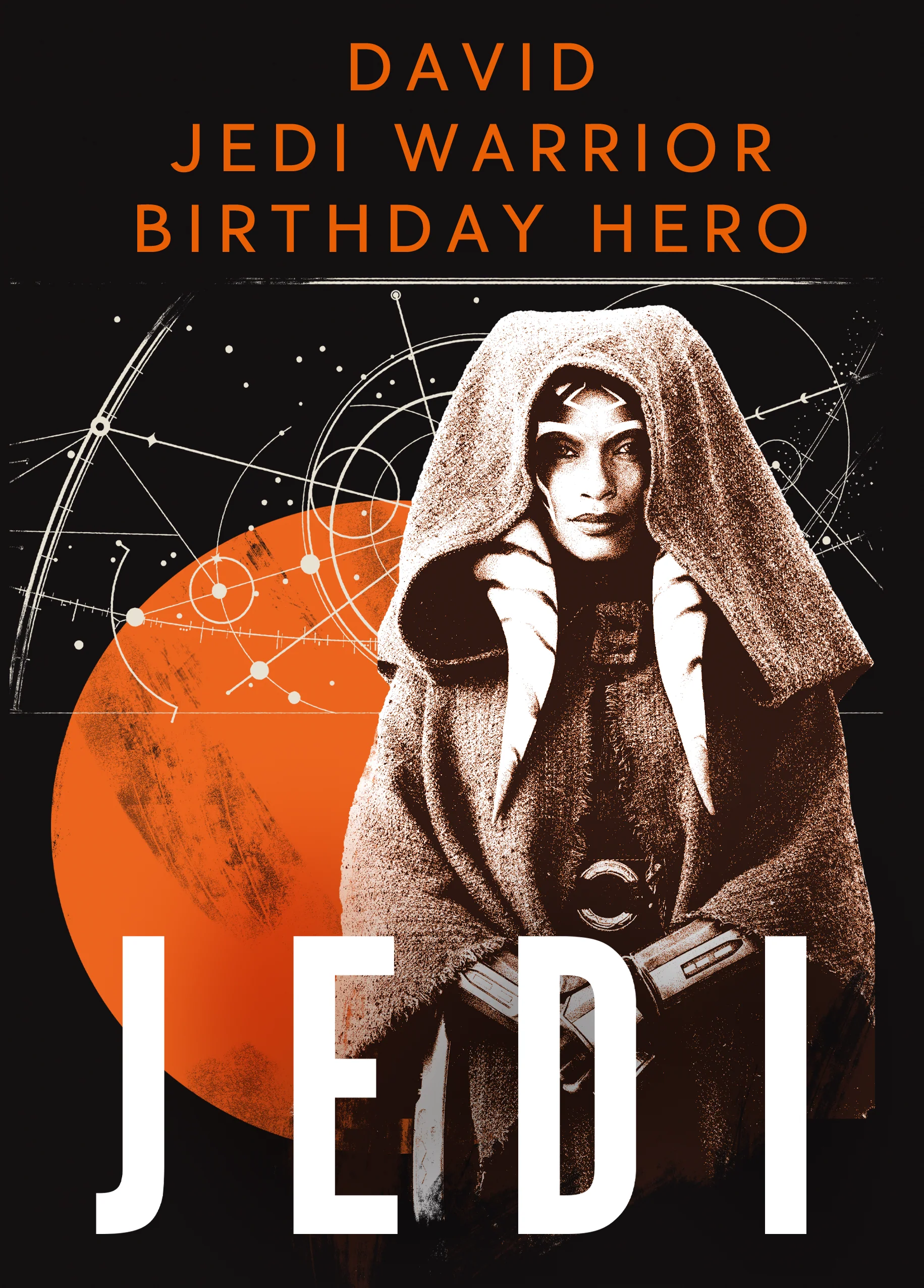 Personalised Star Wars™ Ahsoka JEDI Birthday Card