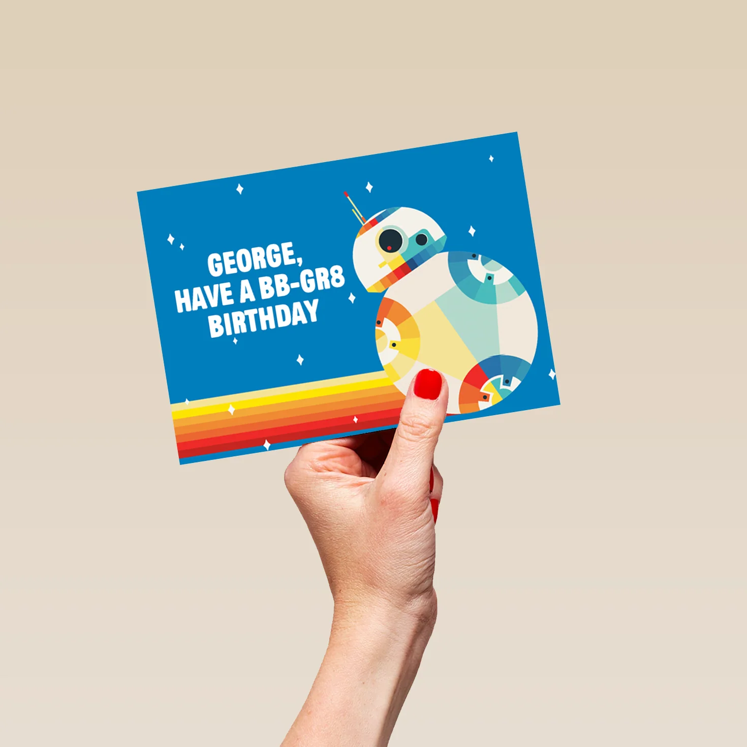 Personalised Star Wars™ BB-8 Birthday Card - Image 5