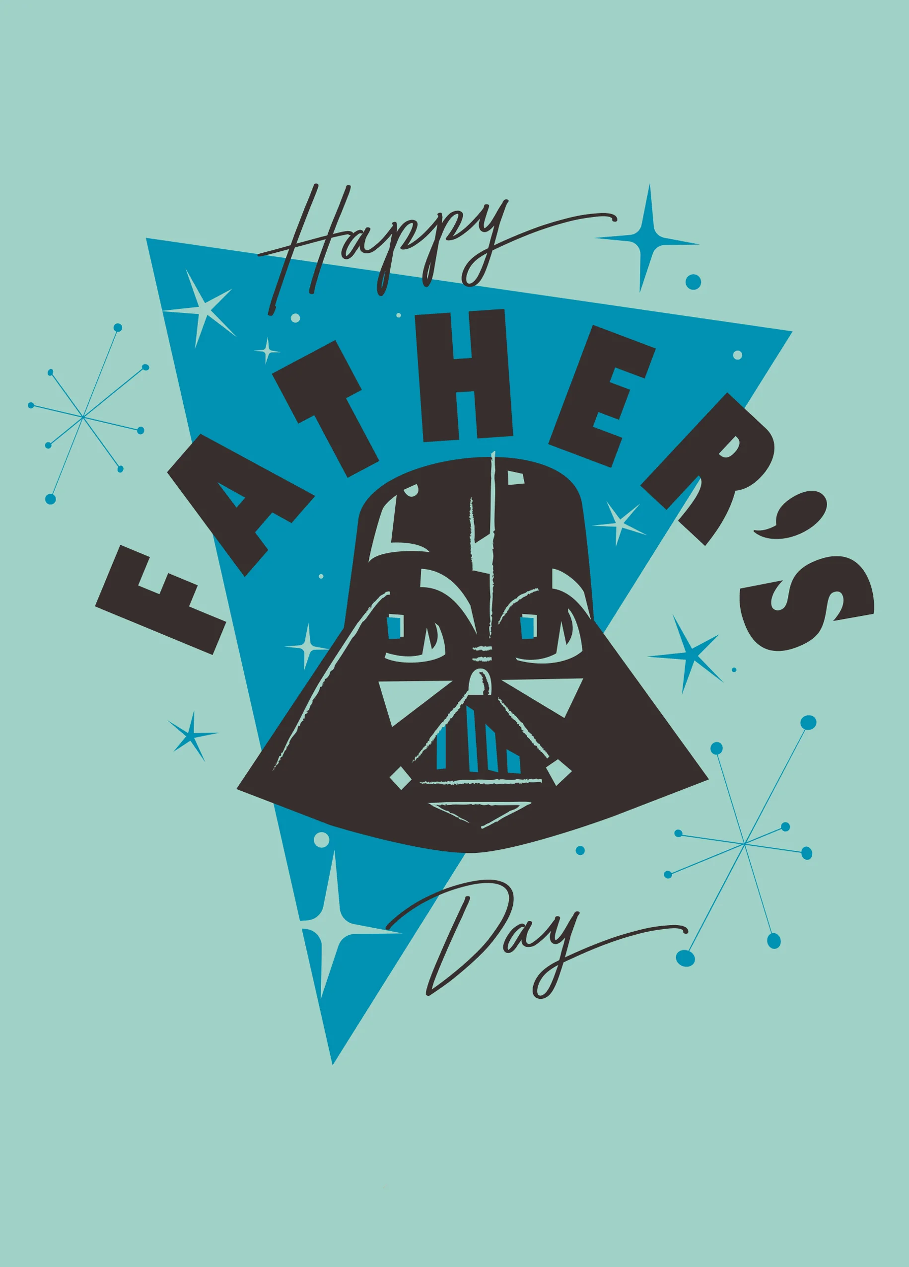 Personalised Star Wars™ Classic Retro Darth Vader Father's Day Card
