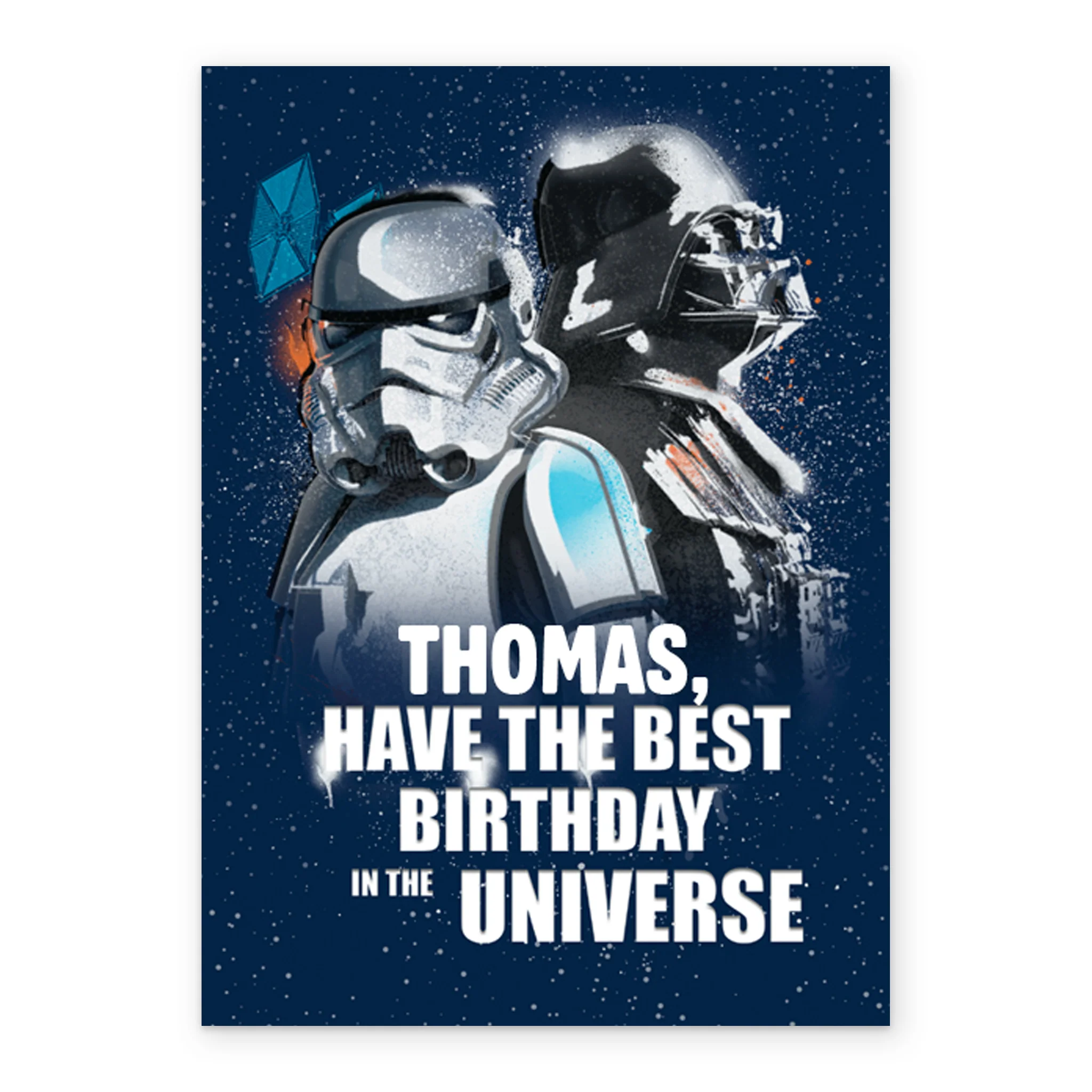 Personalised Star Wars™ Dark Side Darth Vader Birthday Card - Image 2