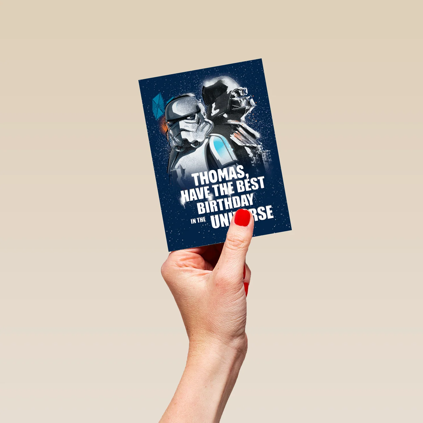 Personalised Star Wars™ Dark Side Darth Vader Birthday Card - Image 4