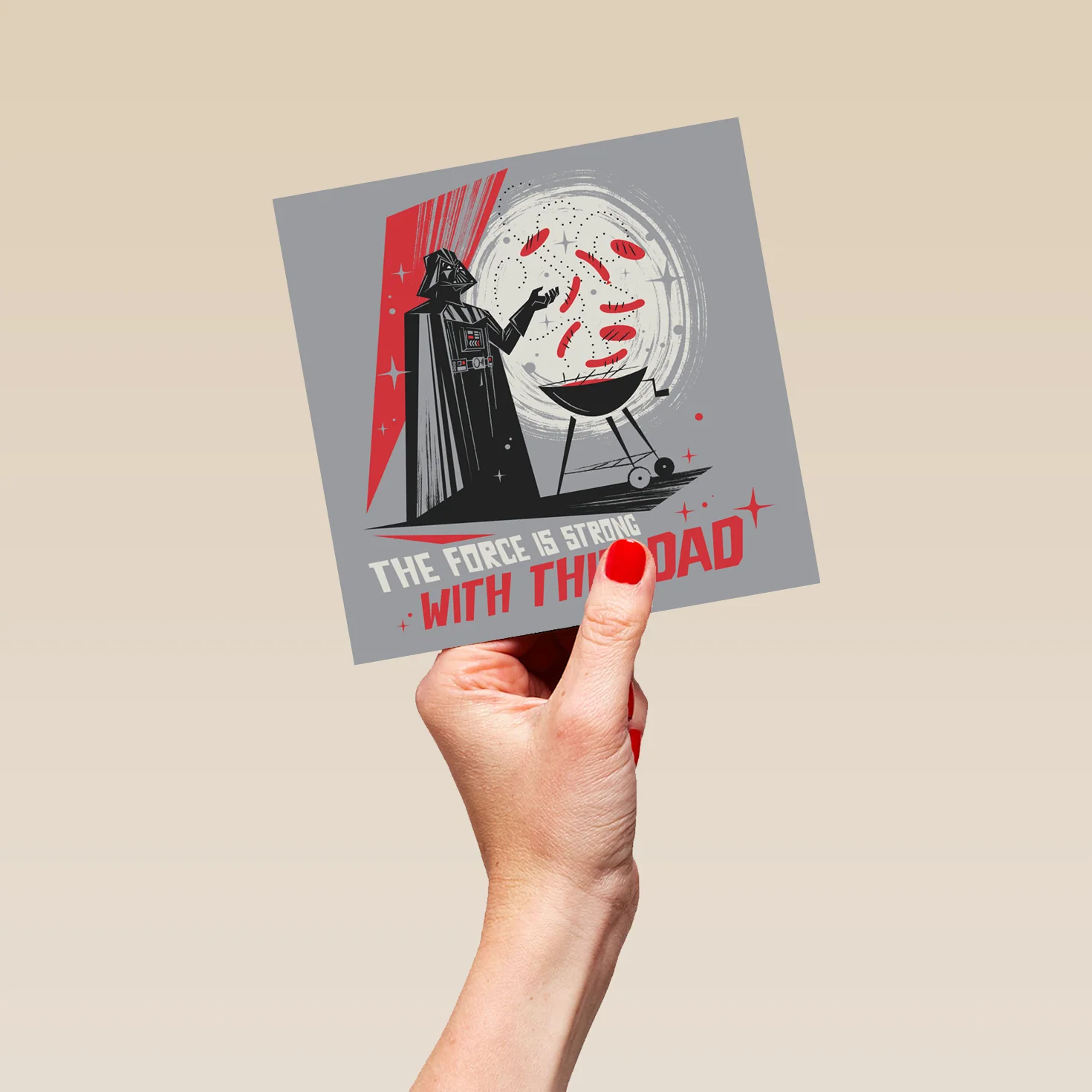 Personalised Star Wars™ Darth Vader Grill Father's Day Card for Dad - Image 5