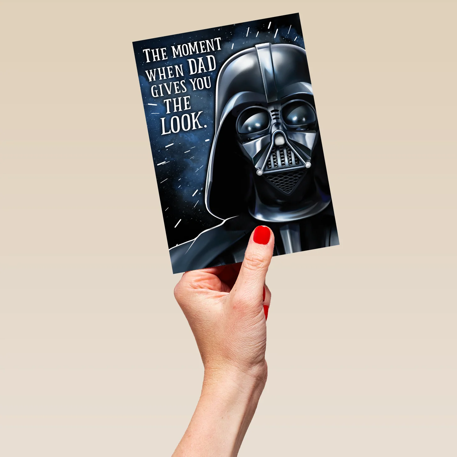 Personalised Star Wars™ Darth Vader Look Father's Day Card For Dad - Image 5