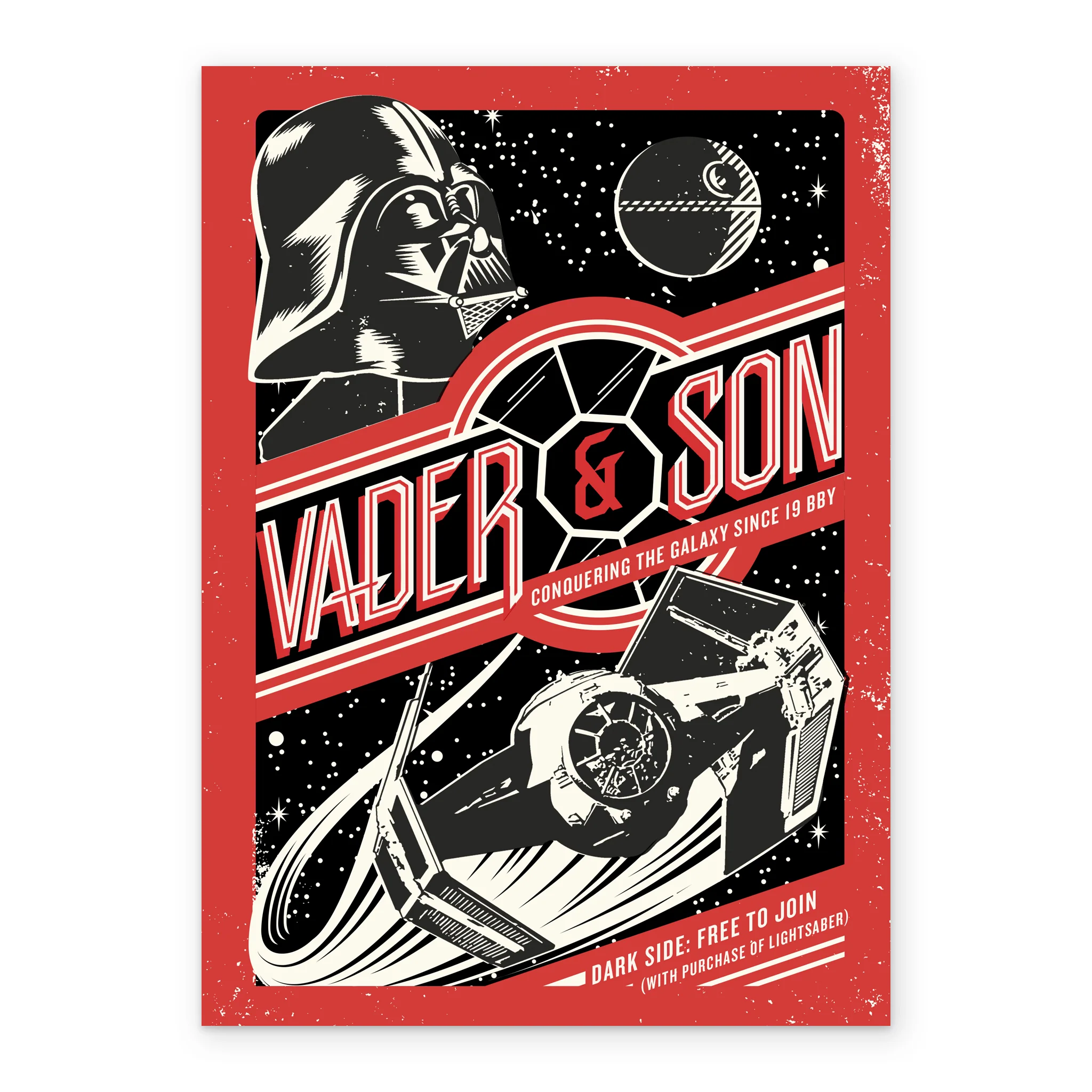 Personalised Star Wars™ Darth Vader & Son Father's Day Card - Image 2