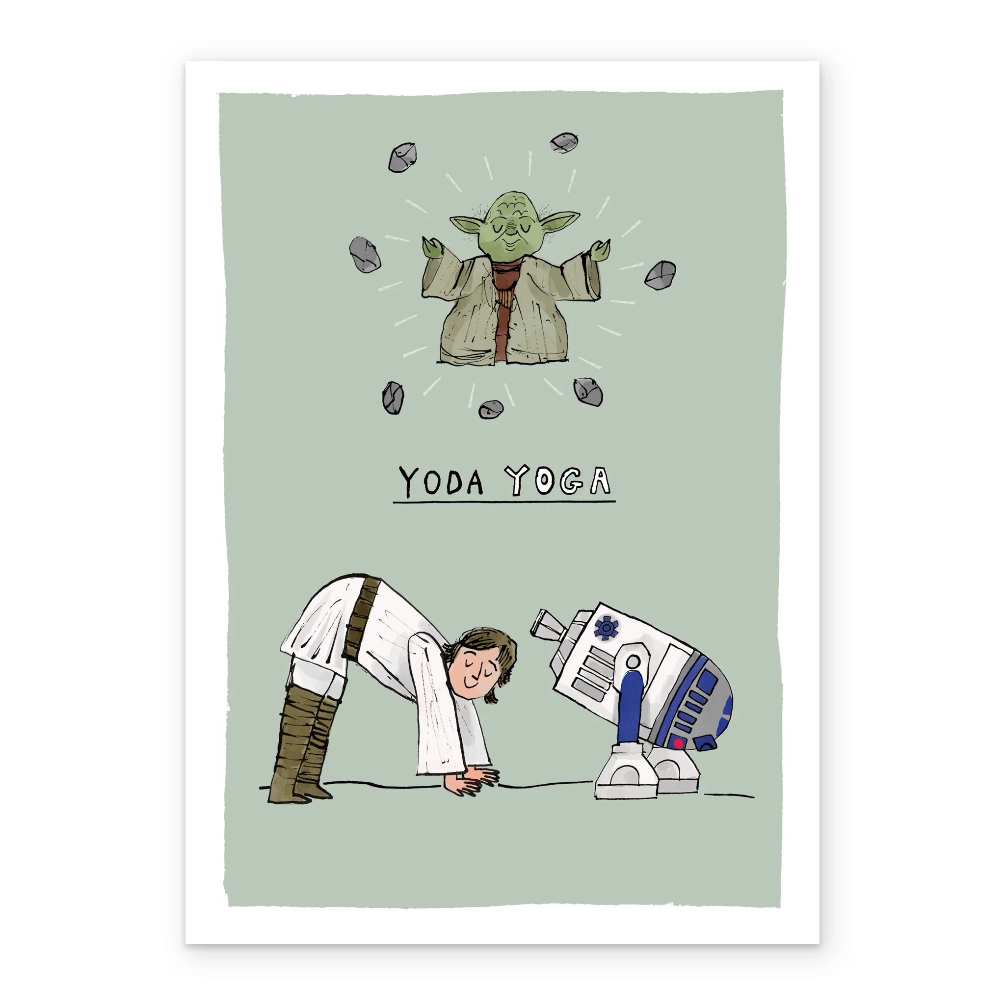 Personalised Star Wars™ Funny Yoga Yoda Card - Image 2