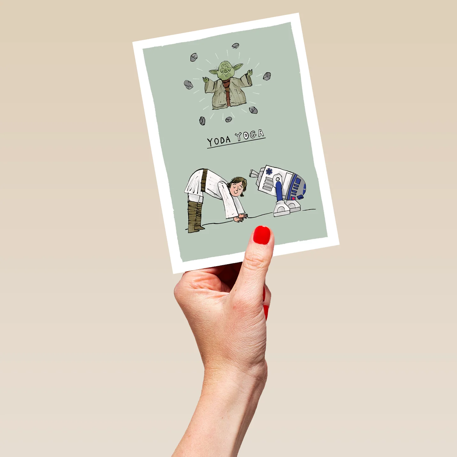Personalised Star Wars™ Funny Yoga Yoda Card - Image 5