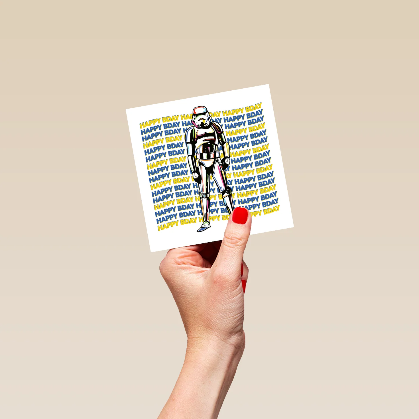 Personalised Star Wars™ Stormtrooper 'Happy Bday' Birthday Card - Image 4