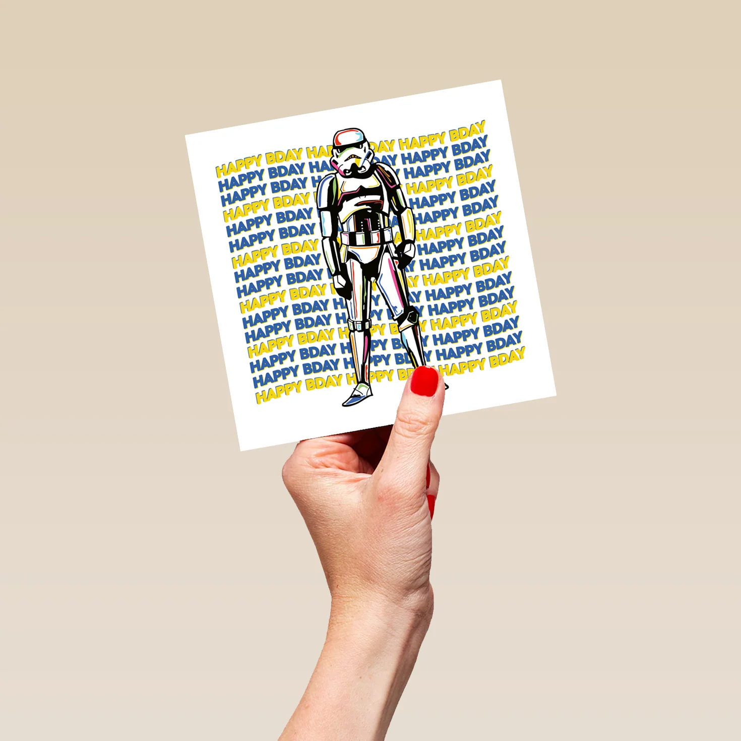 Personalised Star Wars™ Stormtrooper 'Happy Bday' Birthday Card - Image 5