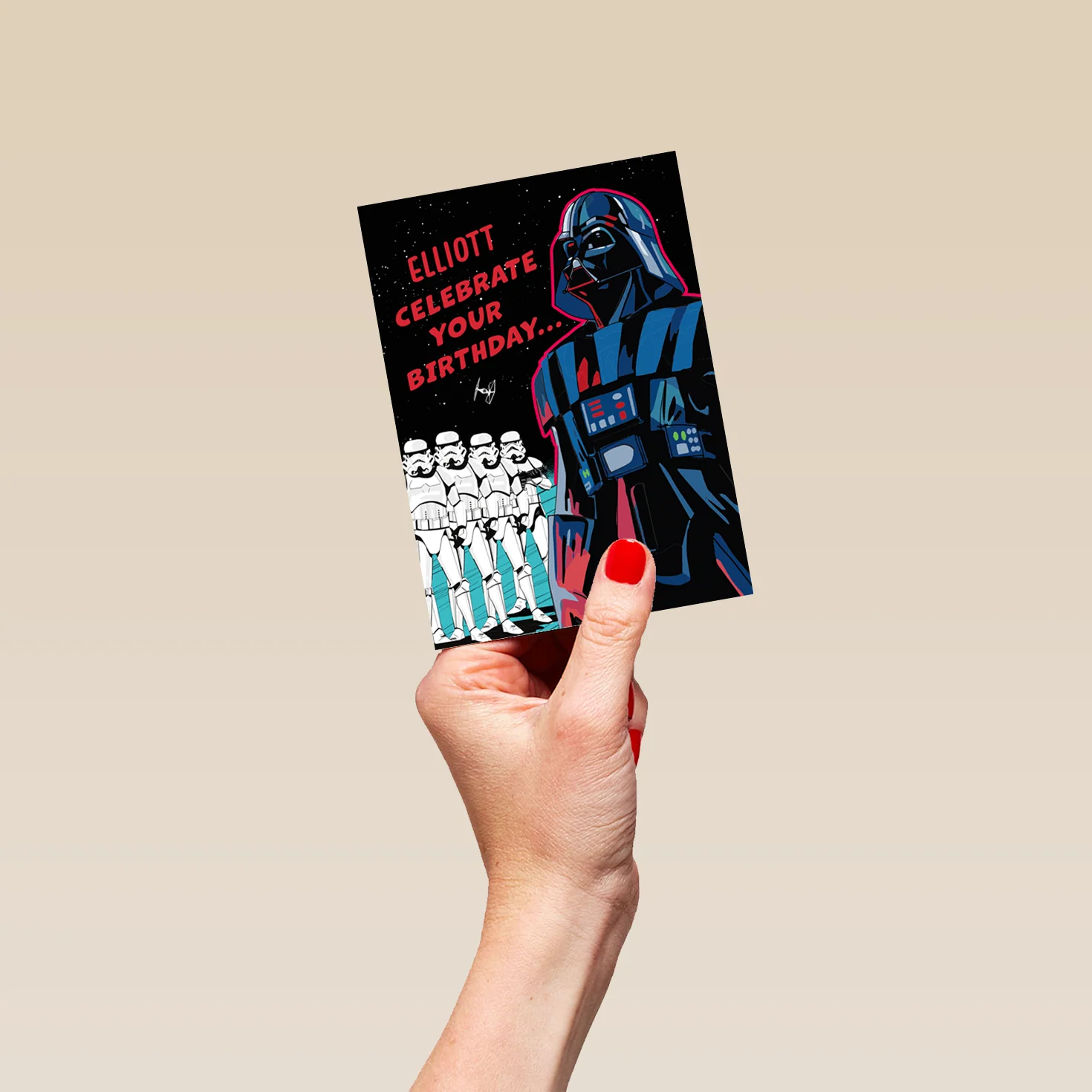 Personalised STAR WARS™️ The Dark Side Darth Vader Birthday Card - Image 4