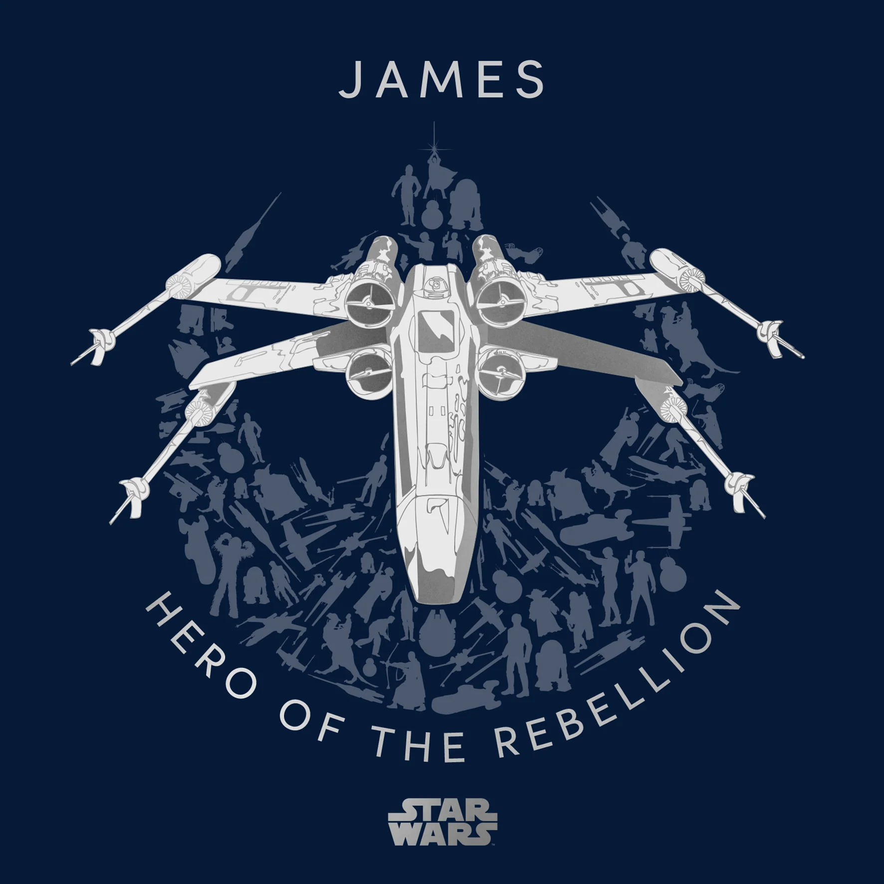 Personalised Star Wars™ X-Wing Birthday Card