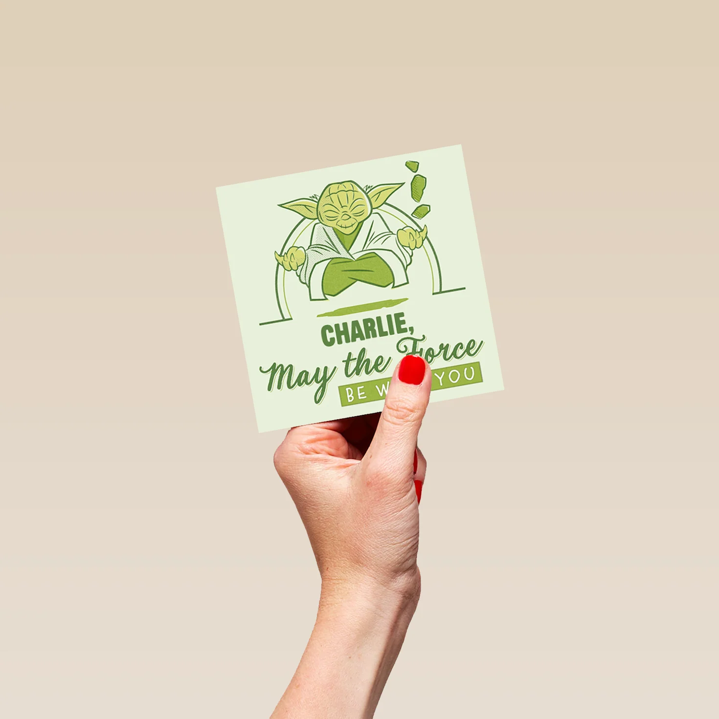 Personalised Star Wars™ Yoda Birthday Card - Image 4