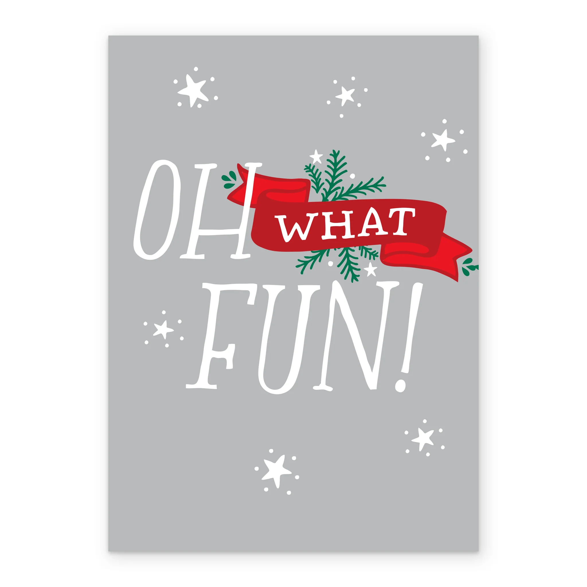 Personalised Stars And Ribbon Design Christmas Card - Image 2
