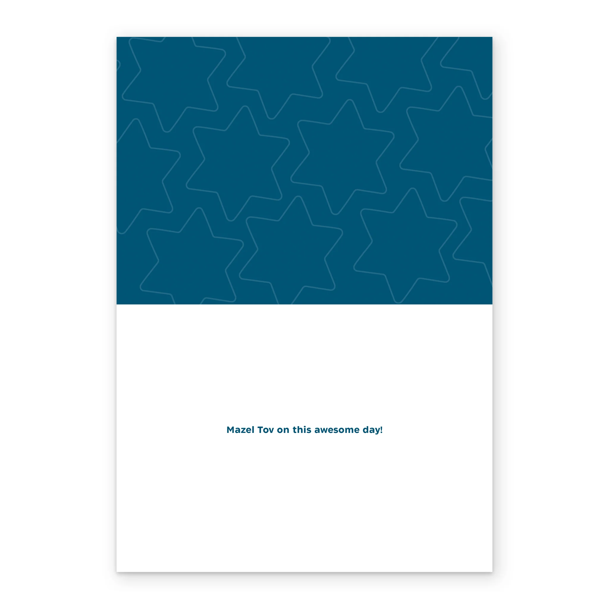 Personalised Stars & Blue Bar Mitzvah Card - Image 3
